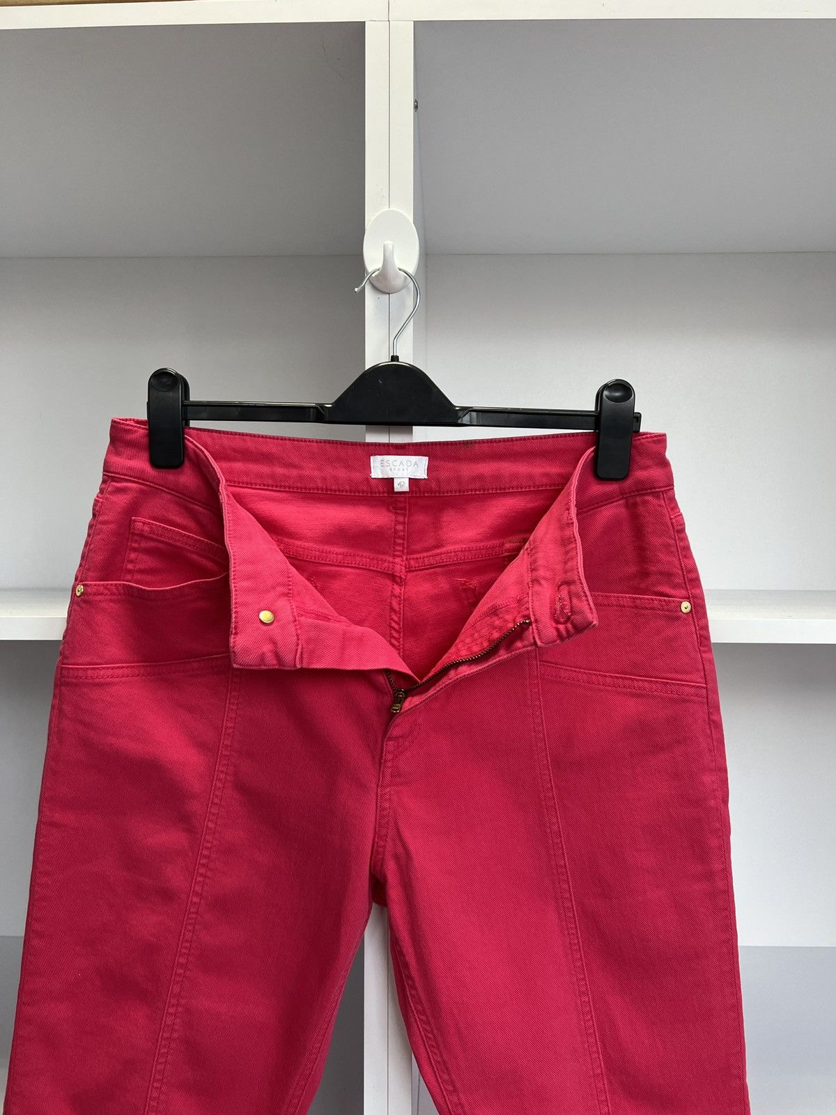 Designer × Escada × Vintage Vintage Escada Sport Women’s Pink Jeans Logo Y2K Size 28" / US 6 / IT 42 - 11 Thumbnail