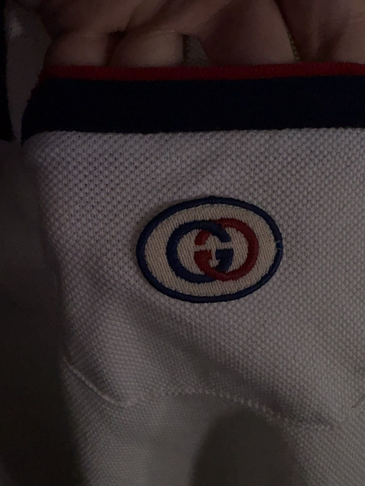 Gucci Gucci White GG Polo Retro Logo White Blue Red Size US S / EU 44-46 / 1 - 4 Thumbnail