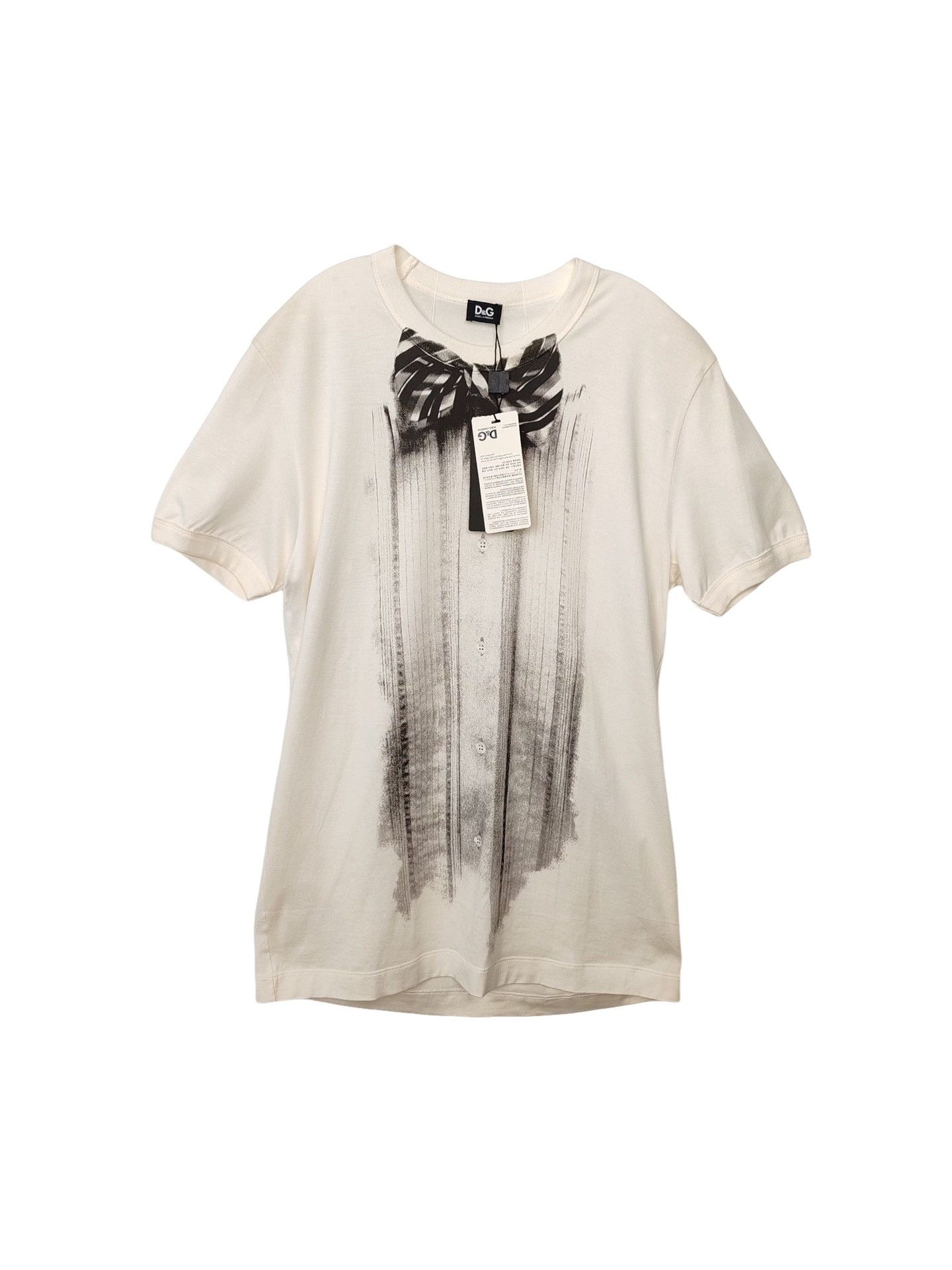 Dolce & Gabbana Dolce & Gabbana Bow Tie Print T-Shirt Size M Size US M / EU 48-50 / 2 - 1 Thumbnail