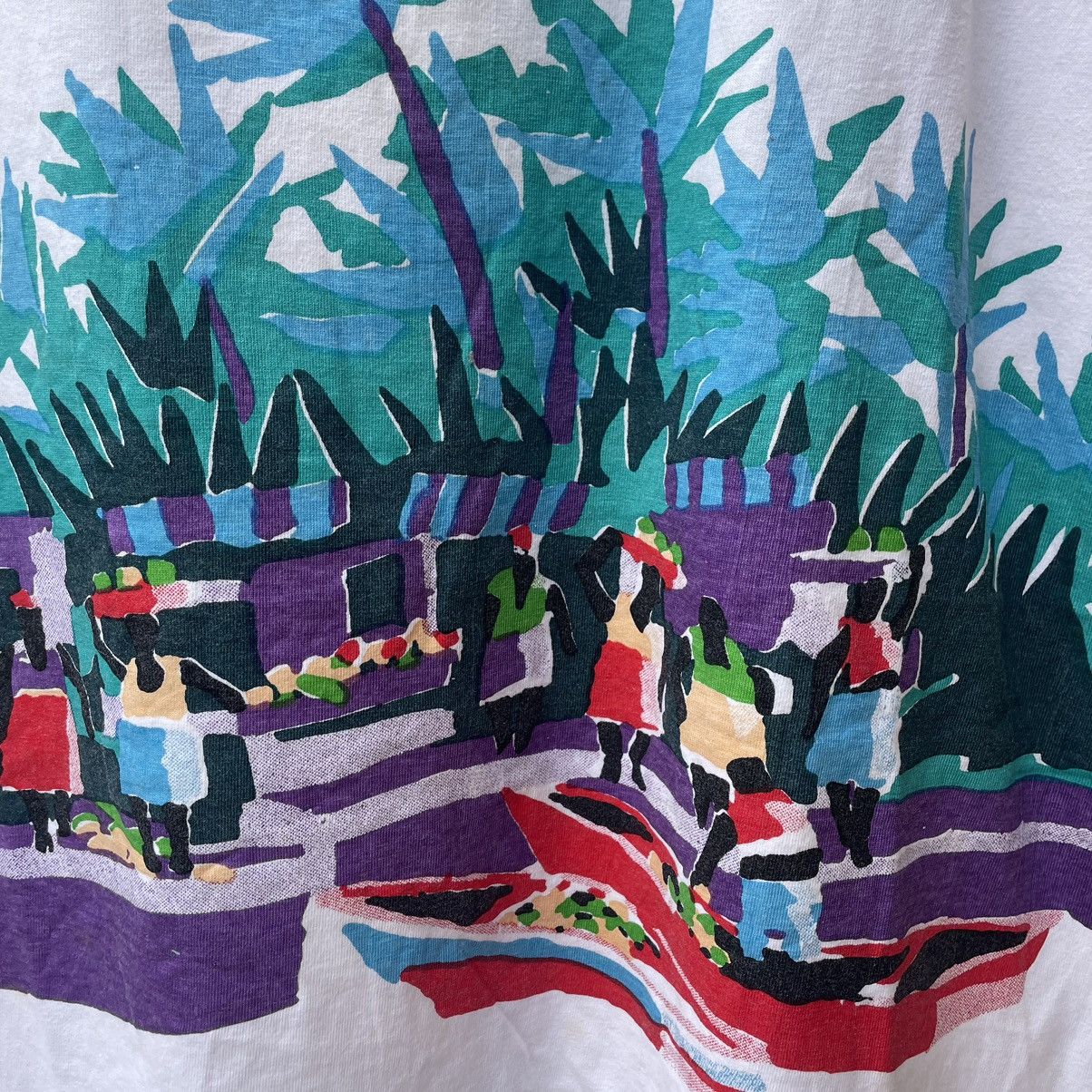 Maui and Sons × Vintage 🔥🔥Vintage 90s Maui And Sons Art Hawaiian Aloha Design Tee Size US M / EU 48-50 / 2 - 4 Thumbnail