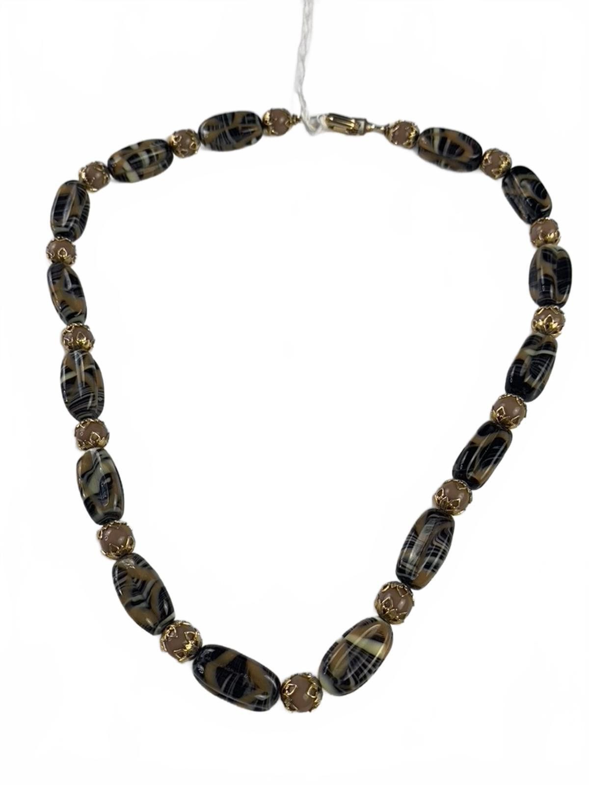 Other German art glass Goldtone Glass Beads Traditional Necklace Size ONE SIZE - 2 Thumbnail