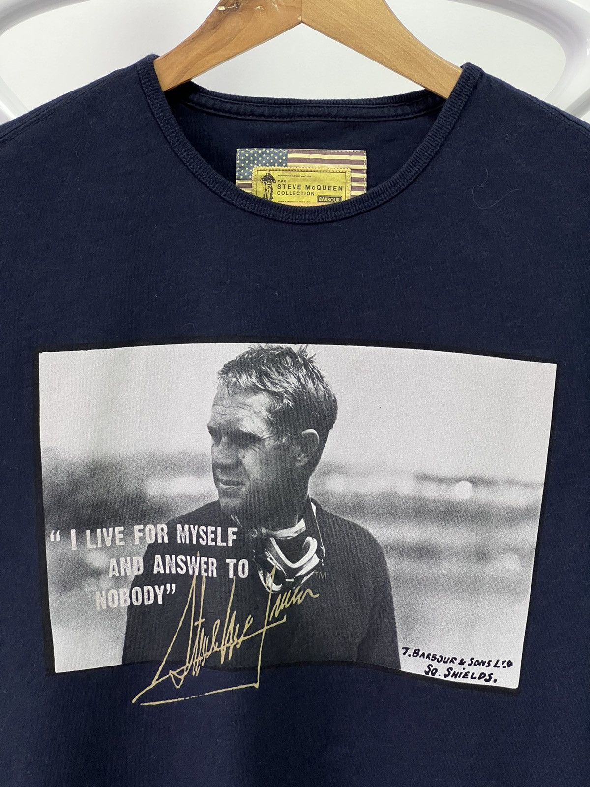 Barbour × Vintage Barbour Steve McQueen t shirt Size US M / EU 48-50 / 2 - 2 Thumbnail