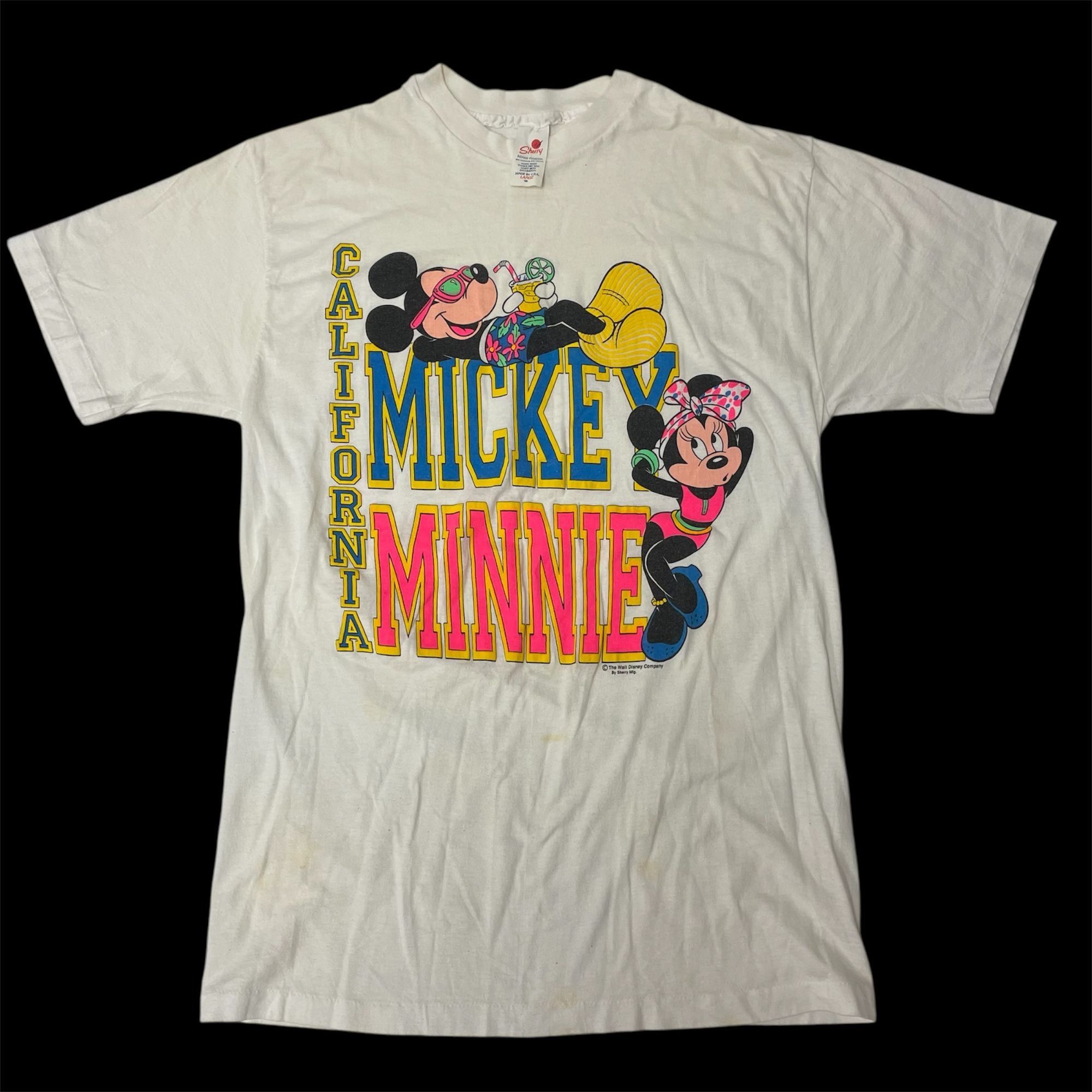 Other Vtg Sherry California MICKEY & MINNIE Mouse Disney T Shirt Size US L / EU 52-54 / 3 - 2 Thumbnail