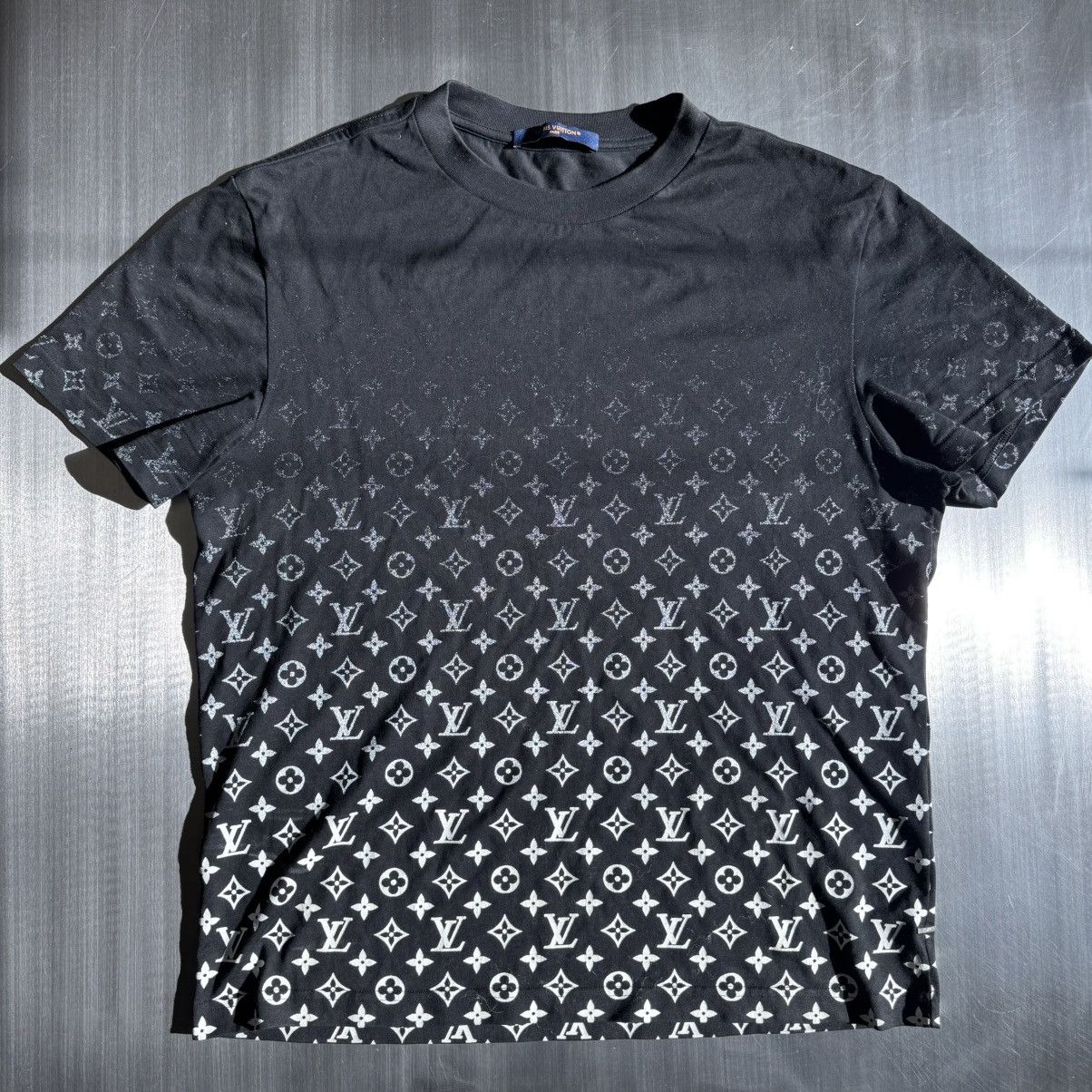 Louis Vuitton Louis Vuitton LVSE Gradient Monogram Shirt In Black/White M Size US M / EU 48-50 / 2 - 1 Thumbnail