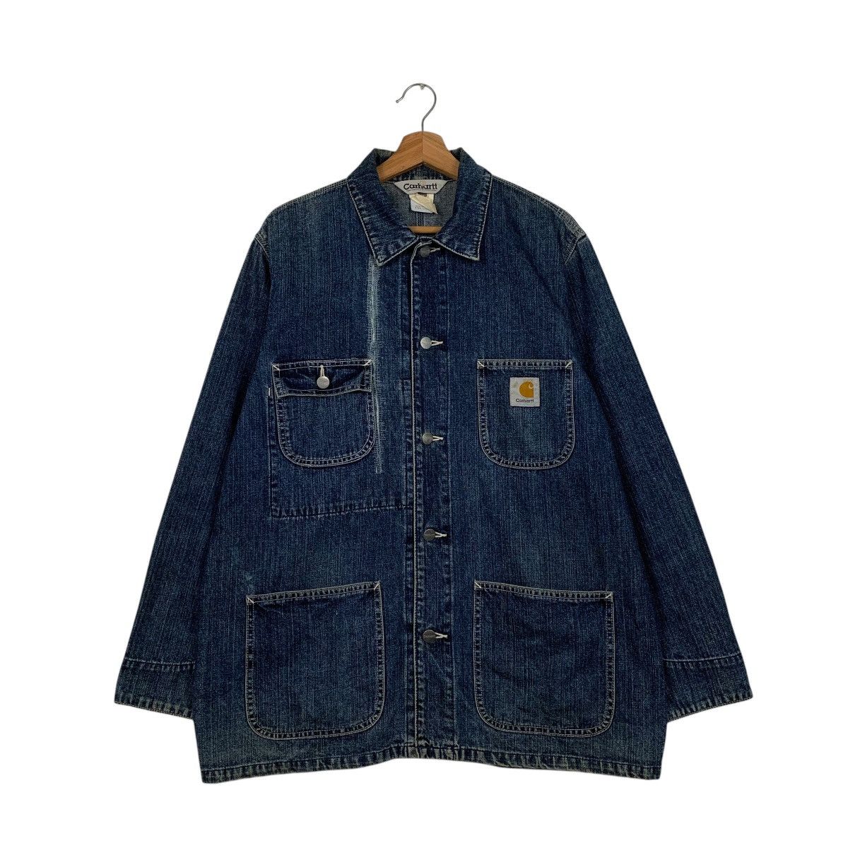 Carhartt Vintage Carhatt Denim Chore Jacket Size US L / EU 52-54 / 3 - 1 Thumbnail