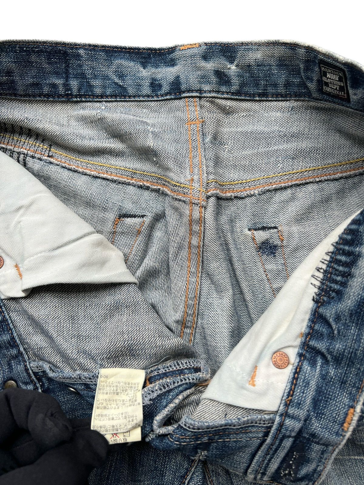 Japanese Brand BartackJapan Selvedge Patchwork Distressed Denim Jeans 32x32 Size US 32 / EU 48 - 18 Thumbnail