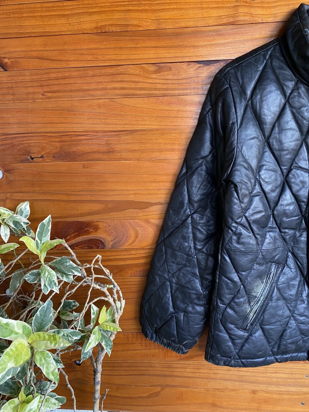 Redmoon Redmoon Quilted Leather Jacket Black Japanese Leather Size US S / EU 44-46 / 1 - 5 Thumbnail