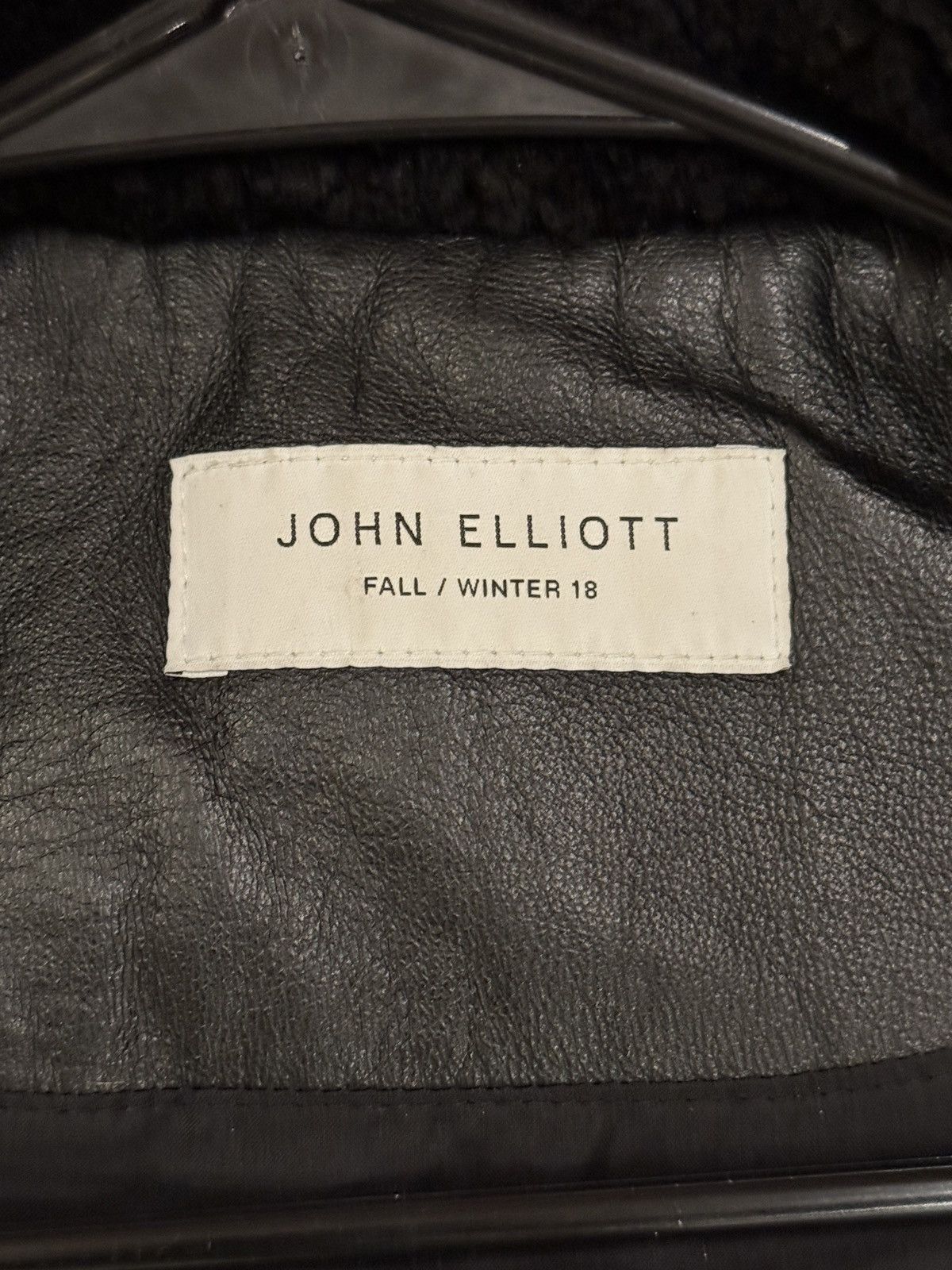 John Elliott John Elliott Leather Down Bomber Jacket / Black / 3 / Large Size US L / EU 52-54 / 3 - 4 Thumbnail