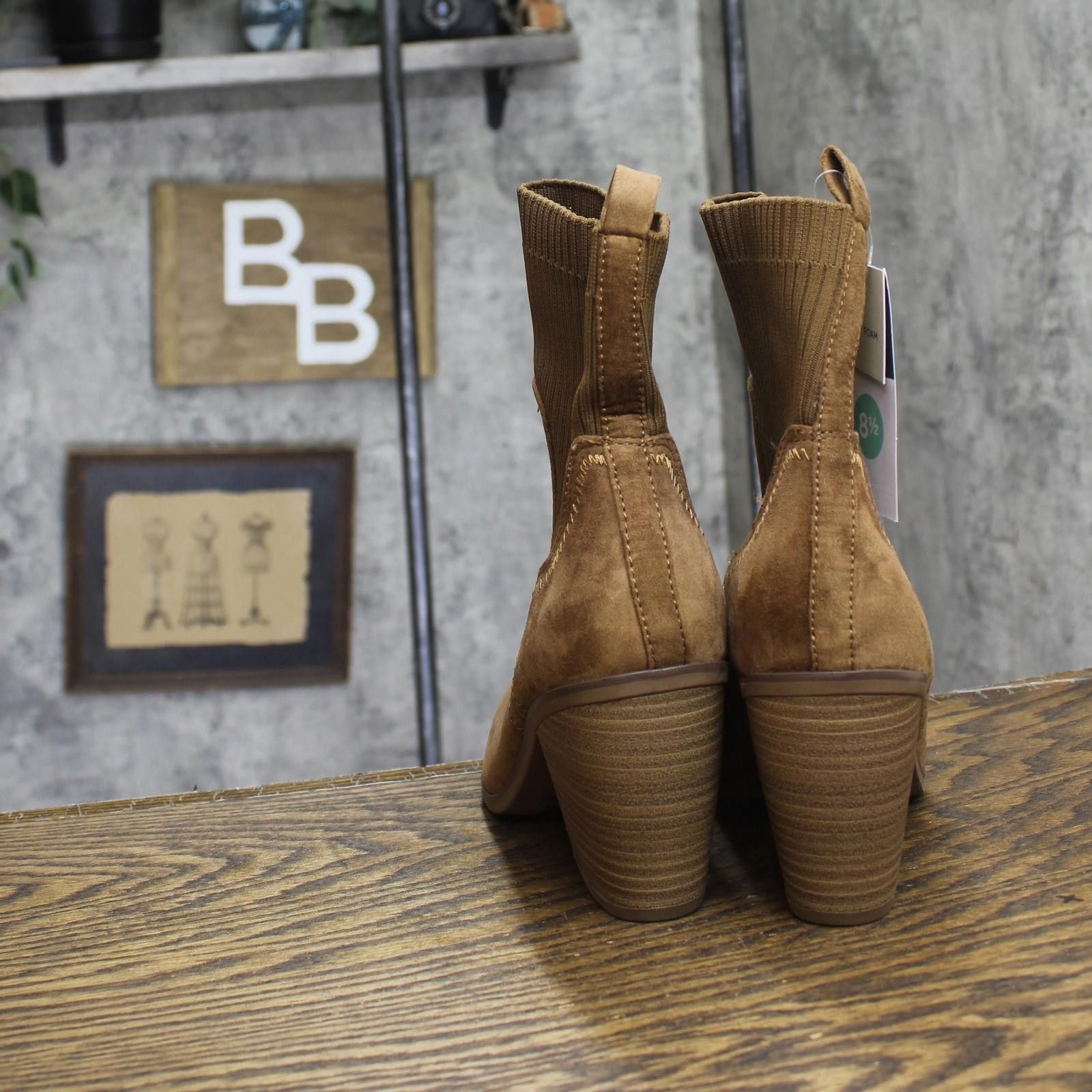 Other Universal Thread Ankle Boots 88225814 Cognac Brown 8.5m Size US 8.5 / IT 38.5 - 4 Thumbnail