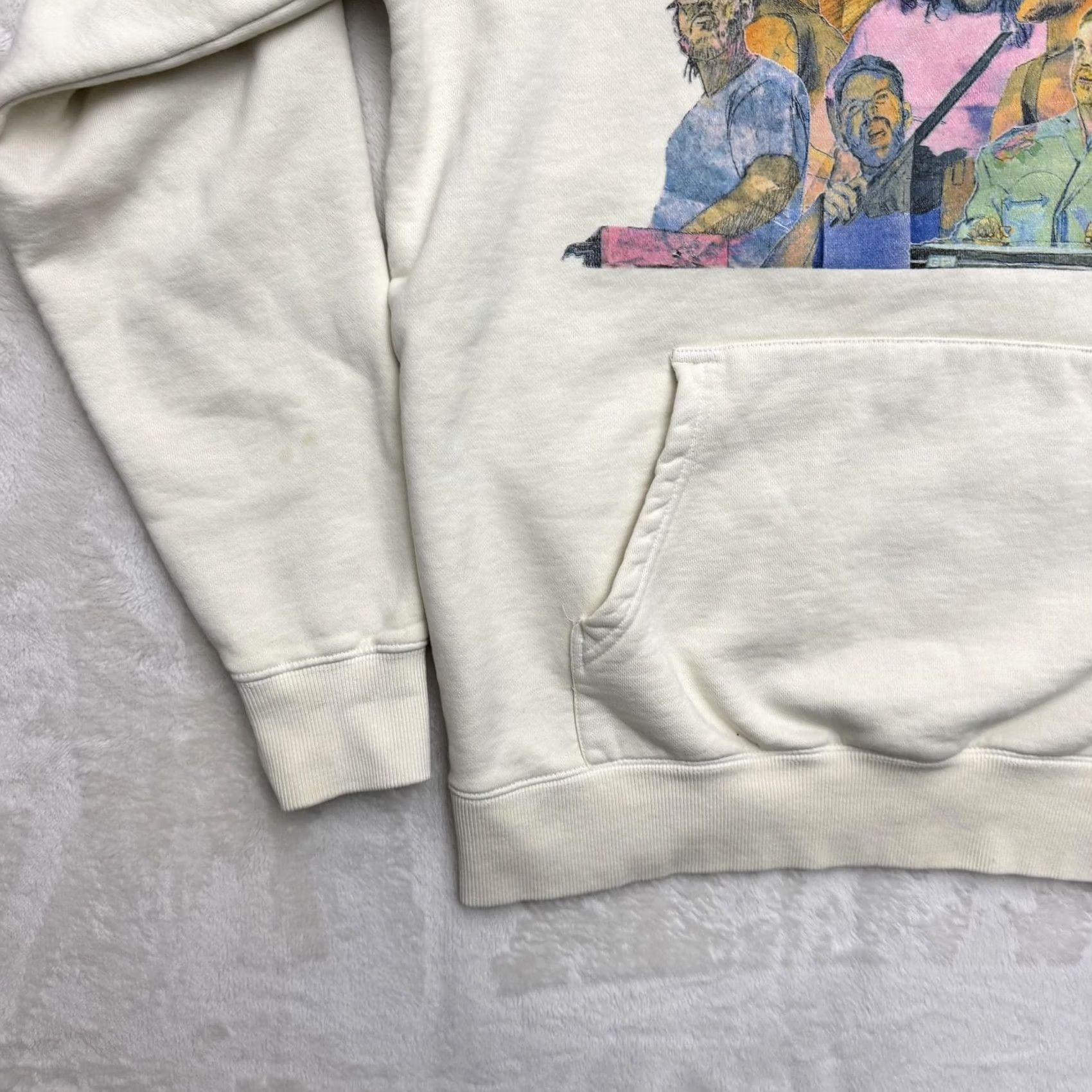 Vintage Zach Bryan Sweater Hoodie Mens Medium White Quittin Time Tour Fleece Graphic Size US M / EU 48-50 / 2 - 7 Thumbnail