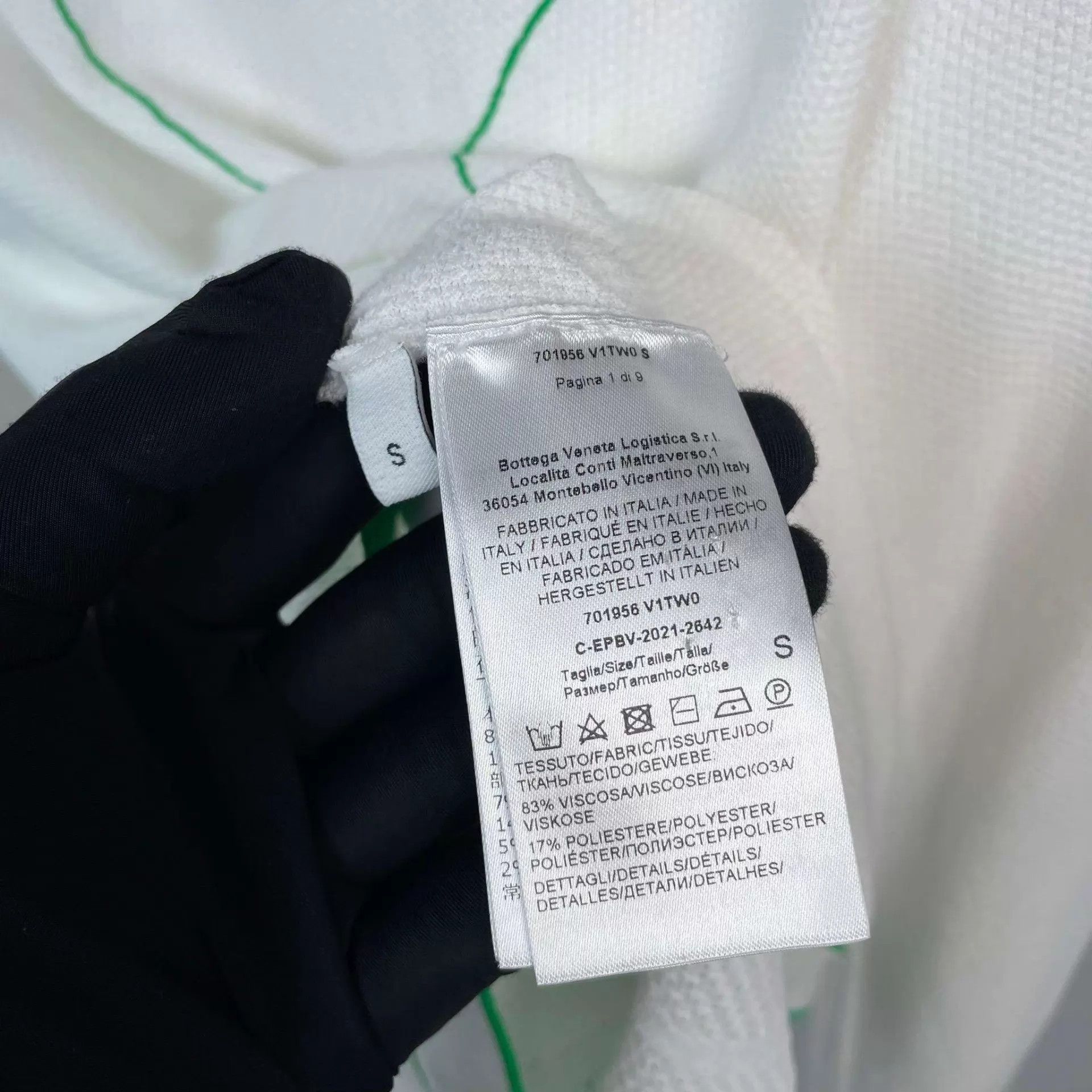 Bottega Veneta BV 95 New knit pullover white green Size US S / EU 44-46 / 1 - 4 Thumbnail