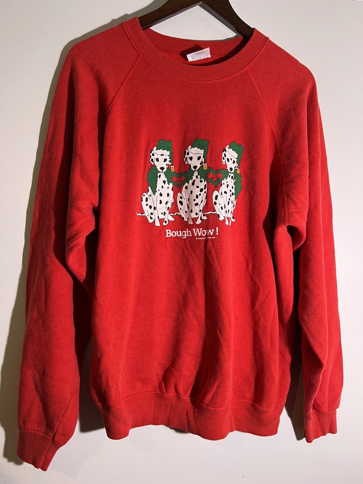 Vintage 90’s Vintage Bough Wow Dalmation Christmas Retro Sweatshirt Size US XL / EU 56 / 4 - 1 Thumbnail