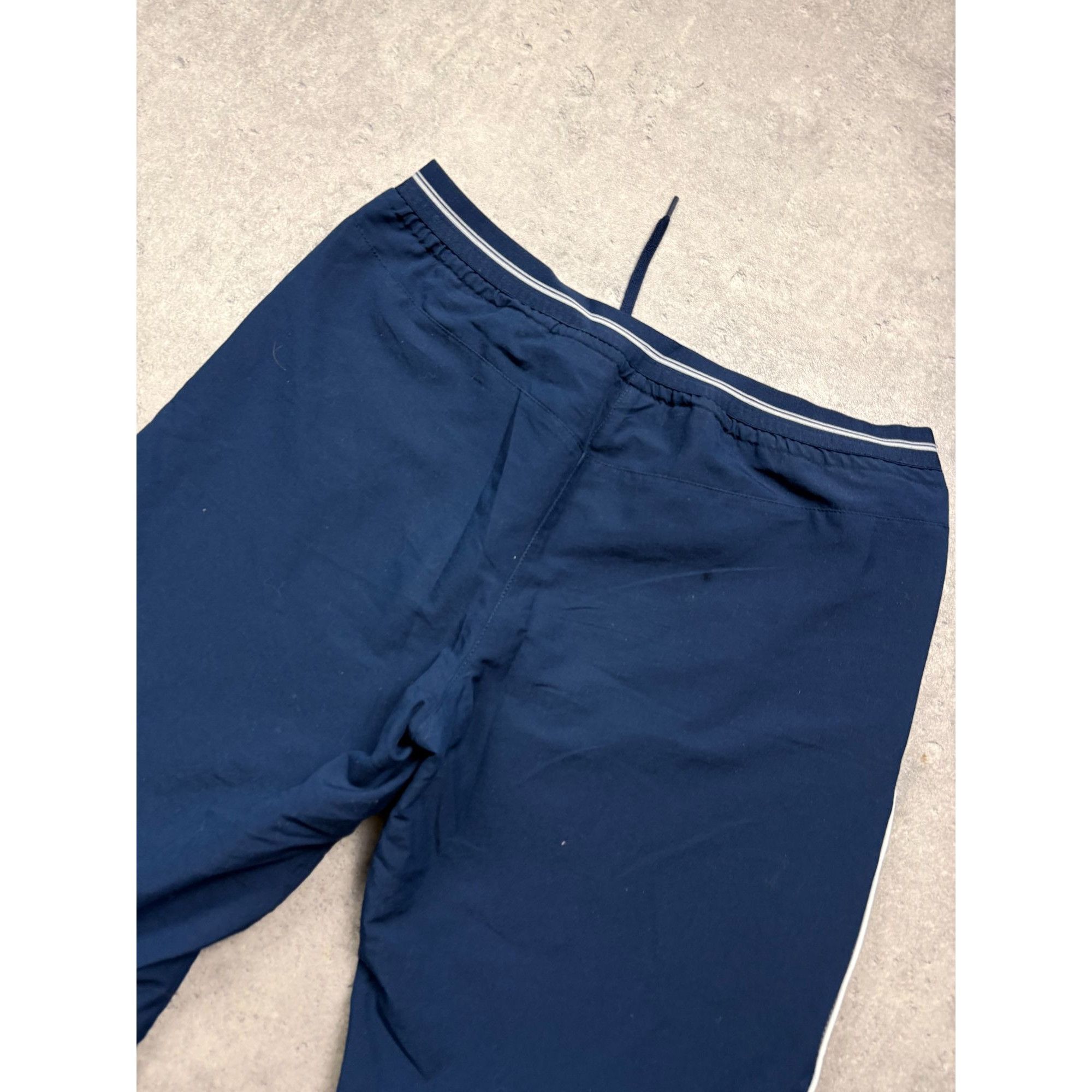 Nike Vintage Nike Track Pants Navy Blue Baggy Trousers Drawstring Size US 32 / EU 48 - 6 Thumbnail