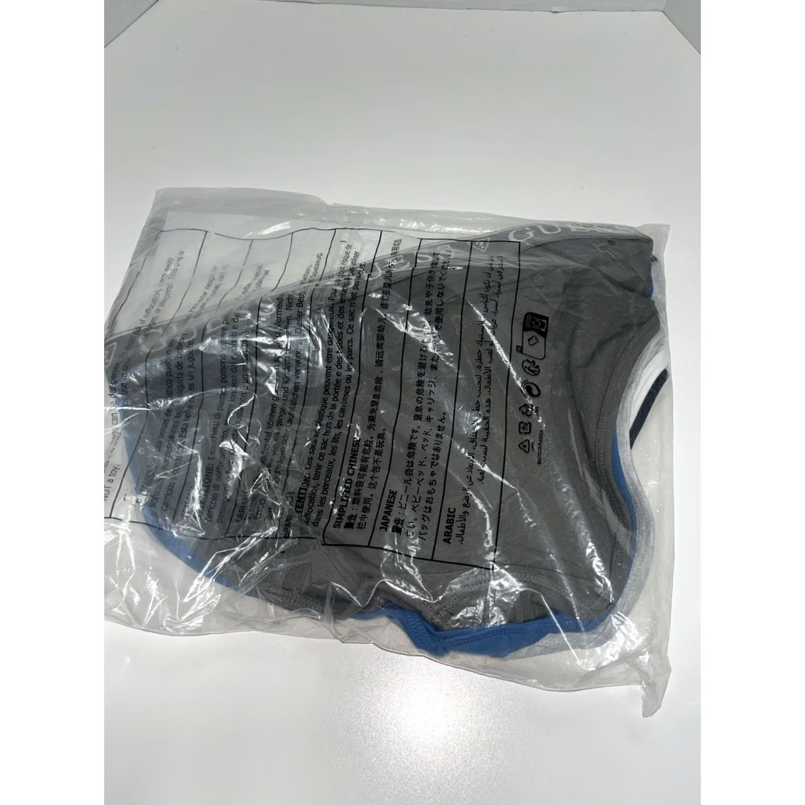 Guess Guess L 5 Pack Brief Black White Grey Blue Lava Mens Size US 33 - 2 Thumbnail