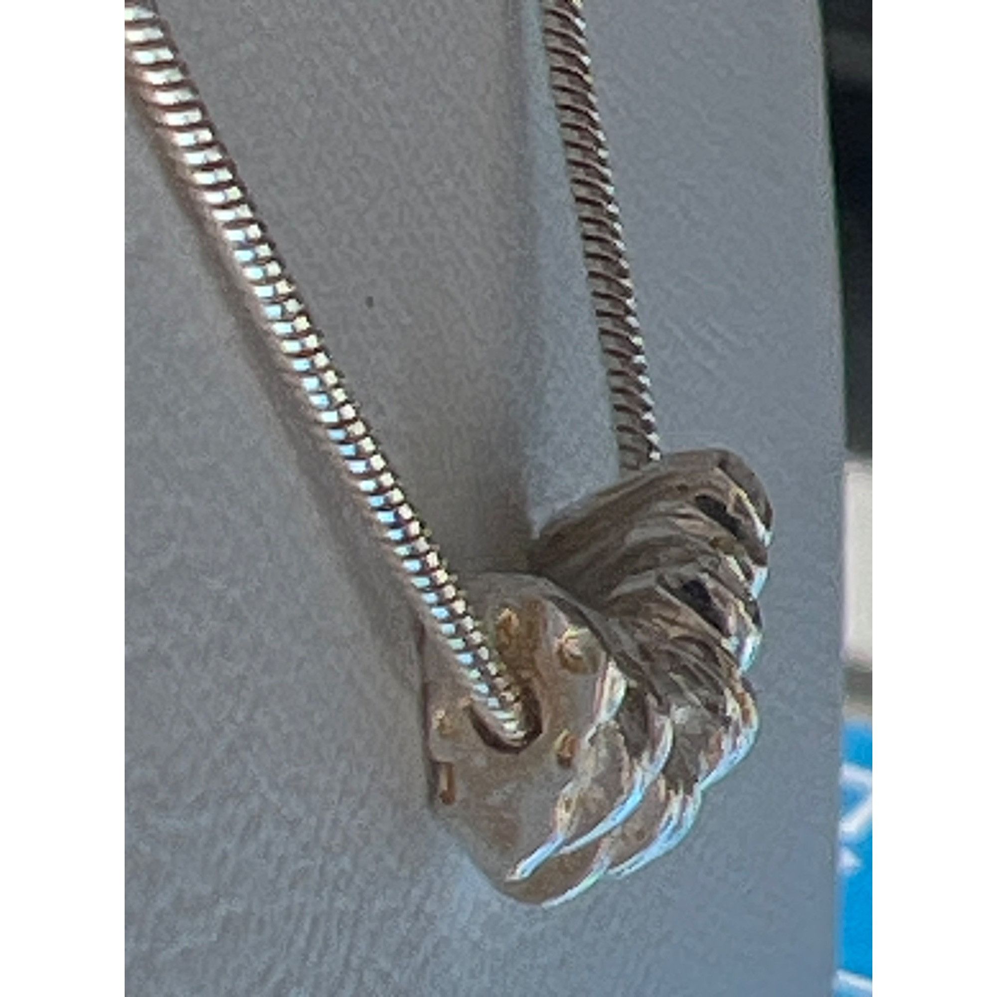 Other Vintage Sterling Silver Snake Chain Necklace Disc Dangles Ad Size ONE SIZE - 3 Thumbnail