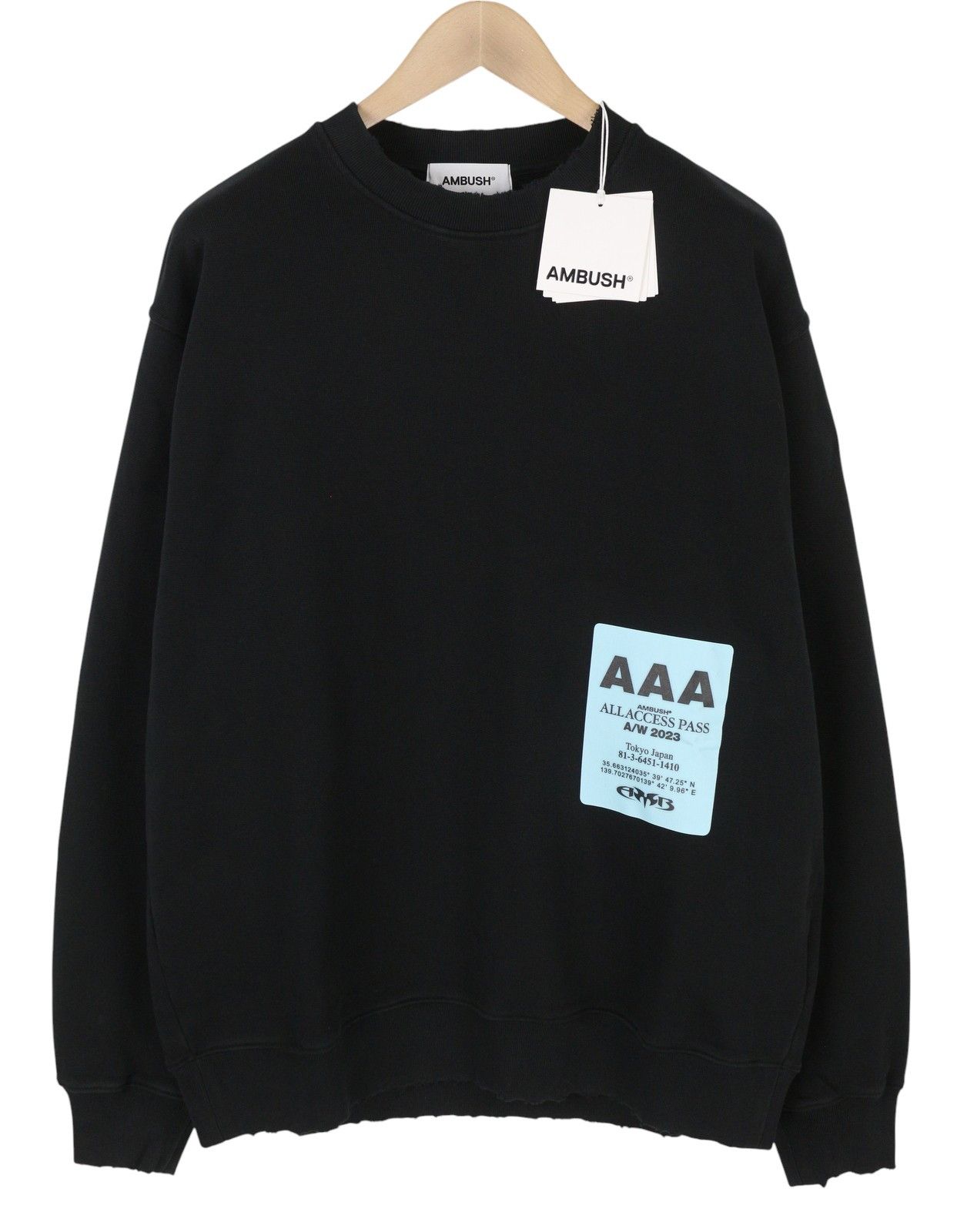 Ambush Design PASS GRAPHIC CREWNECK XL Distress RRP497 87762 Size US XL / EU 56 / 4 - 2 Thumbnail