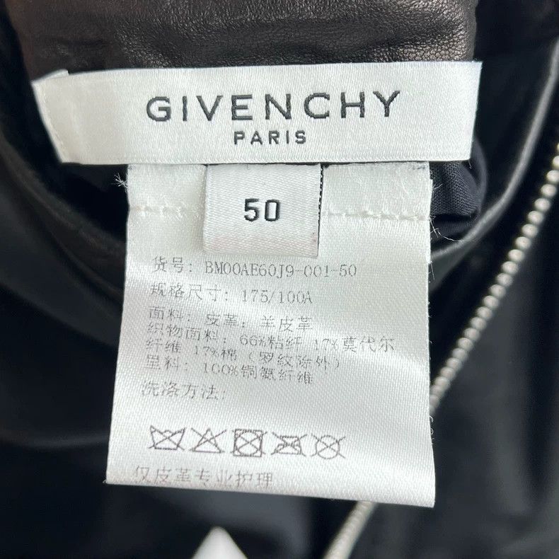 Givenchy Givenchy Black genuine leather pieced zipper jacket, size Size US L / EU 52-54 / 3 - 4 Thumbnail