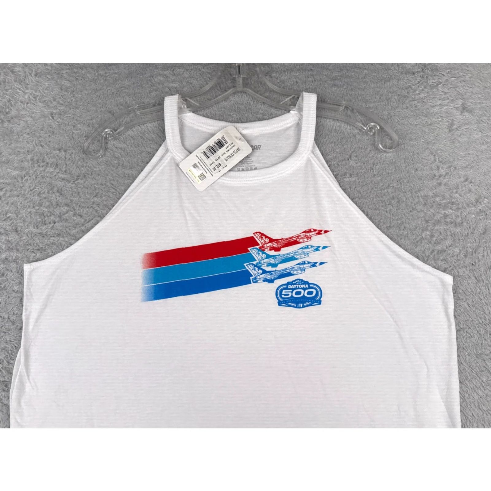 NASCAR Nascar Shirt Women 2XL White Sleeveless Tank Daytona 500 Thunderbirds F-16 Cowboy Outdoor Classic 90s Mens? Size XXL / US 16-18 / IT 52-54 - 4 Thumbnail