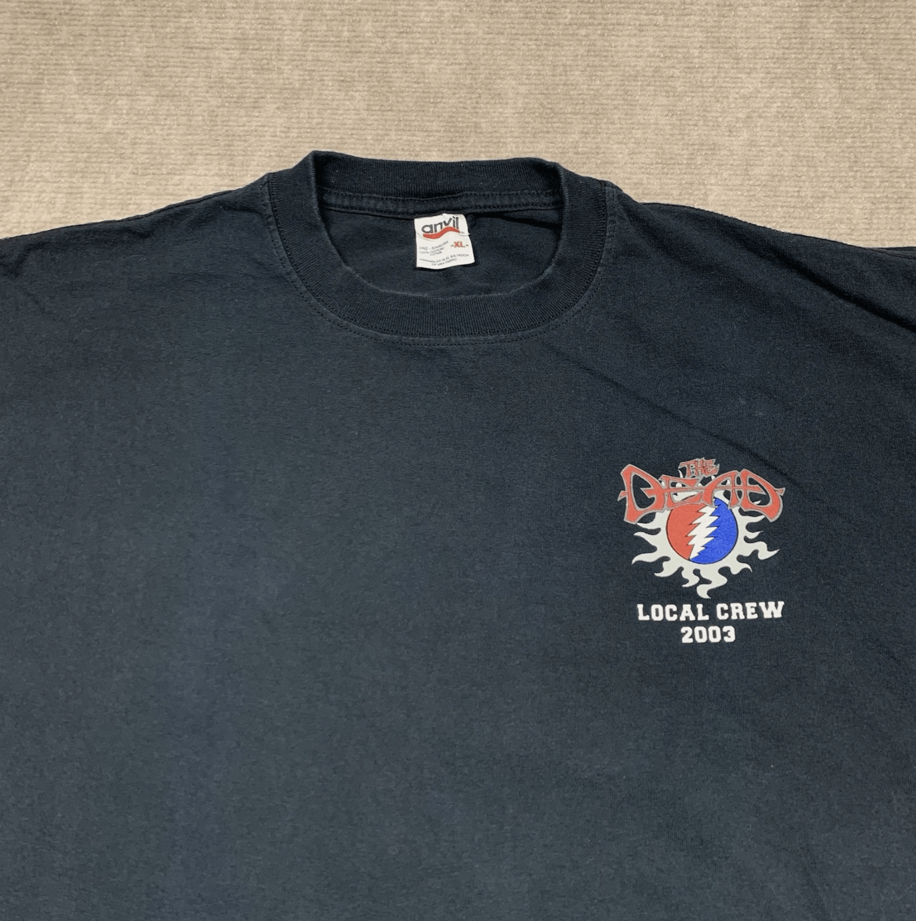 Anvil Dead Company Shirt XL Black Local Crew Tour Concert 2003 VTG Size US XL / EU 56 / 4 - 2 Thumbnail