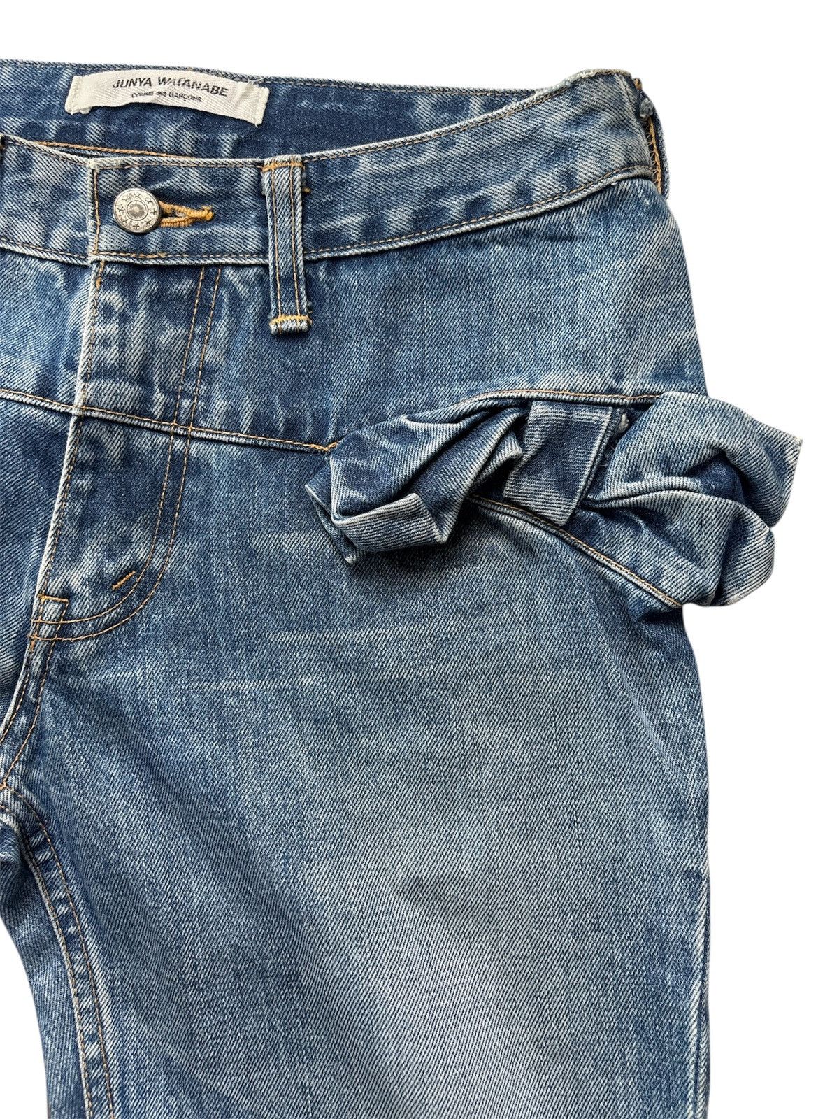 Junya Watanabe AW04 Flare Denim Jeans Size US 28 / EU 44 - 3 Thumbnail