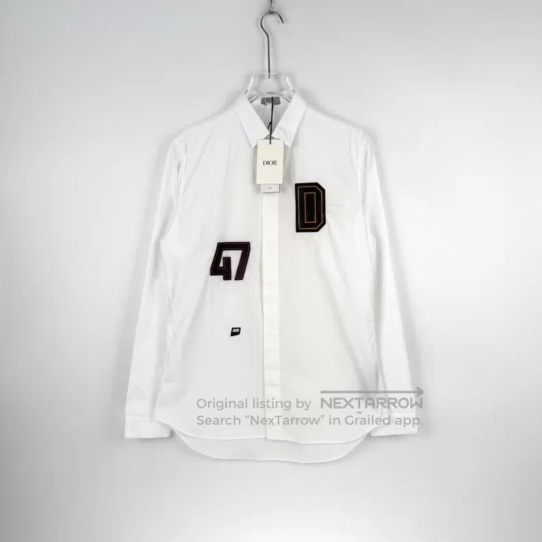 Dior Dior White leather logo shirt Size US XXS / EU 40 - 3 Thumbnail