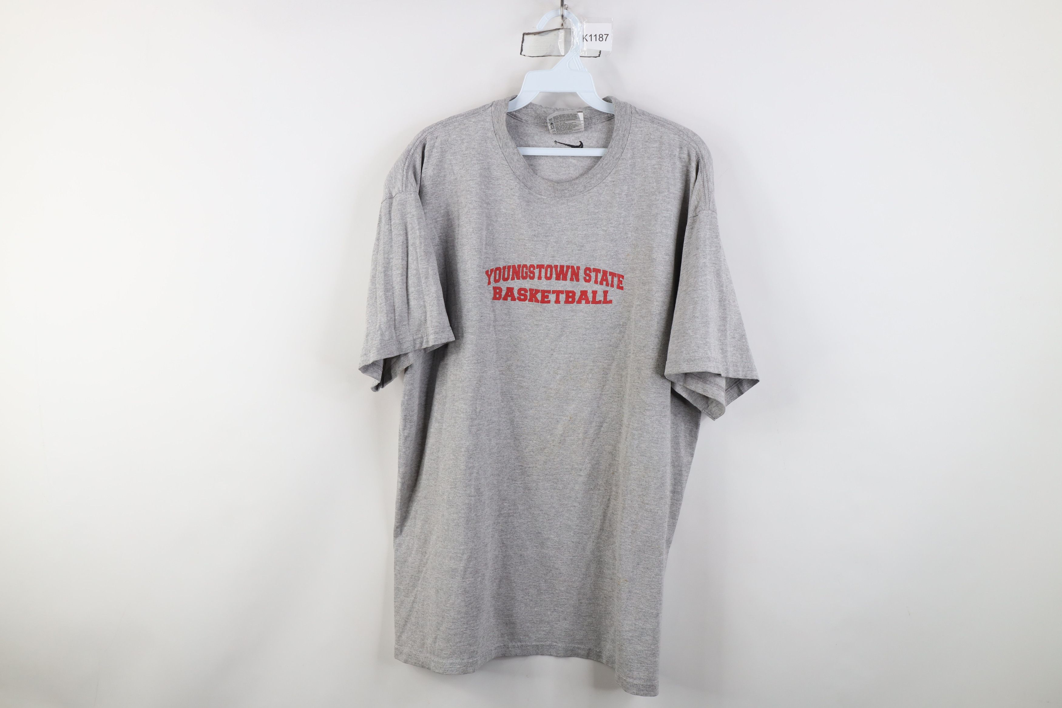 Nike Vintage Nike Mini Swoosh Youngstown State Basketball T-Shirt Size US L / EU 52-54 / 3 - 1 Thumbnail
