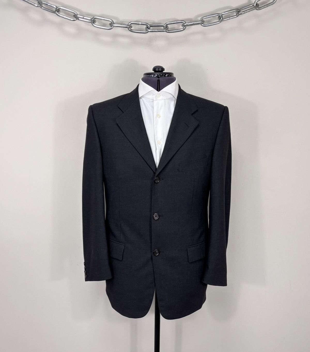 Corneliani Corneliani CC Men’s Grey Wool Stretch Blazer Jacket Size 38R - 1 Thumbnail