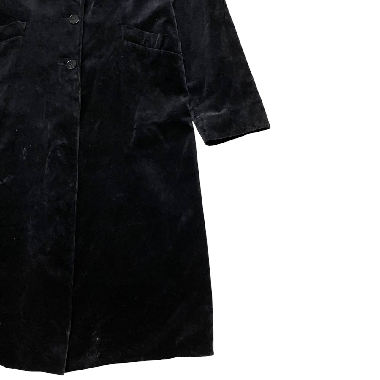 agnes b. Vintage Agnes B. Velvet Long Coat Size M / US 6-8 / IT 42-44 - 4 Thumbnail