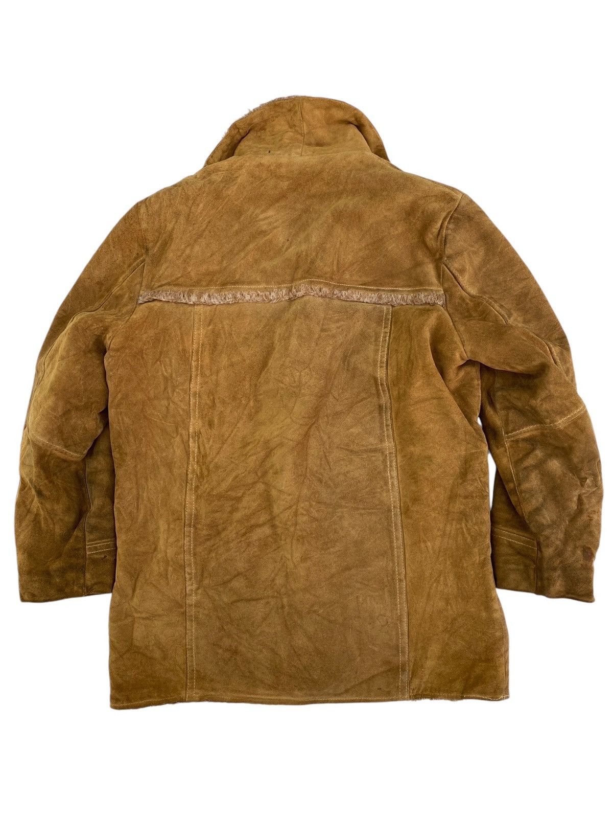 Genuine Leather × Vintage Vtg Heavy Leather Jacket Size US M / EU 48-50 / 2 - 2 Thumbnail