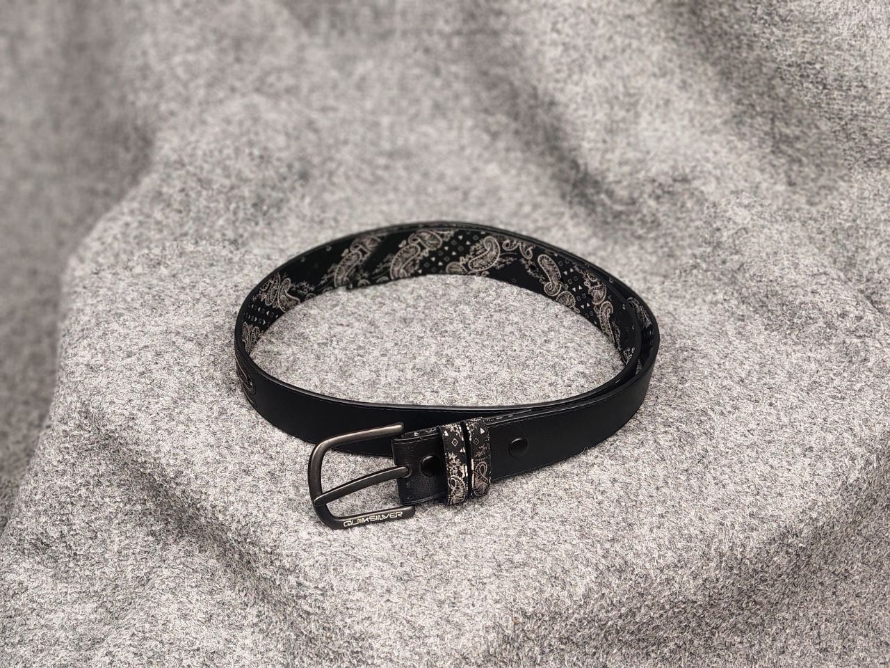 Quiksilver Vintage Quiksilver Black bandana Logo Belt Y2K Hype style Size ONE SIZE - 2 Thumbnail