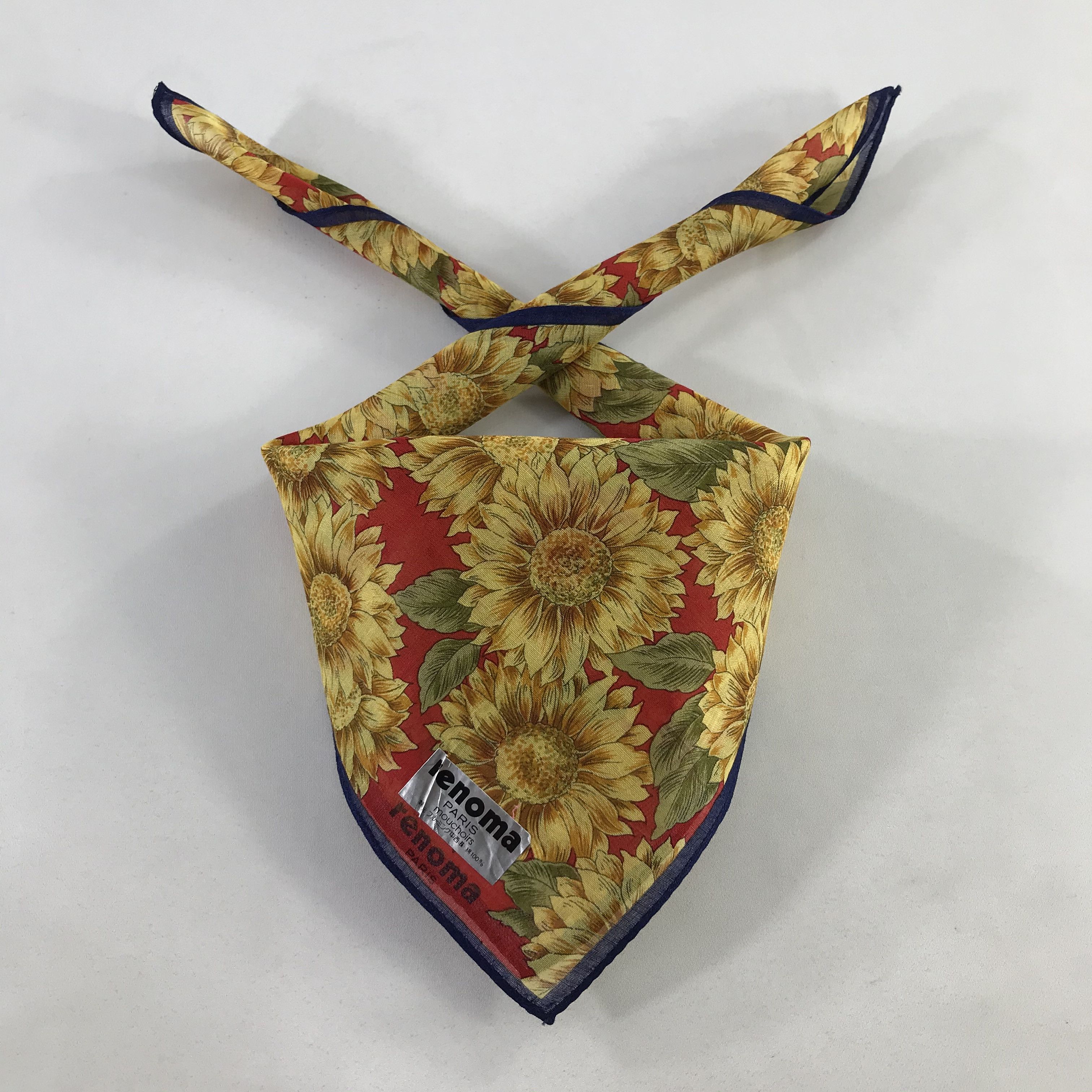 Renoma × Vintage Renoma Bandana / Handkerchief / Neckerchief - S1034 Size ONE SIZE - 3 Thumbnail