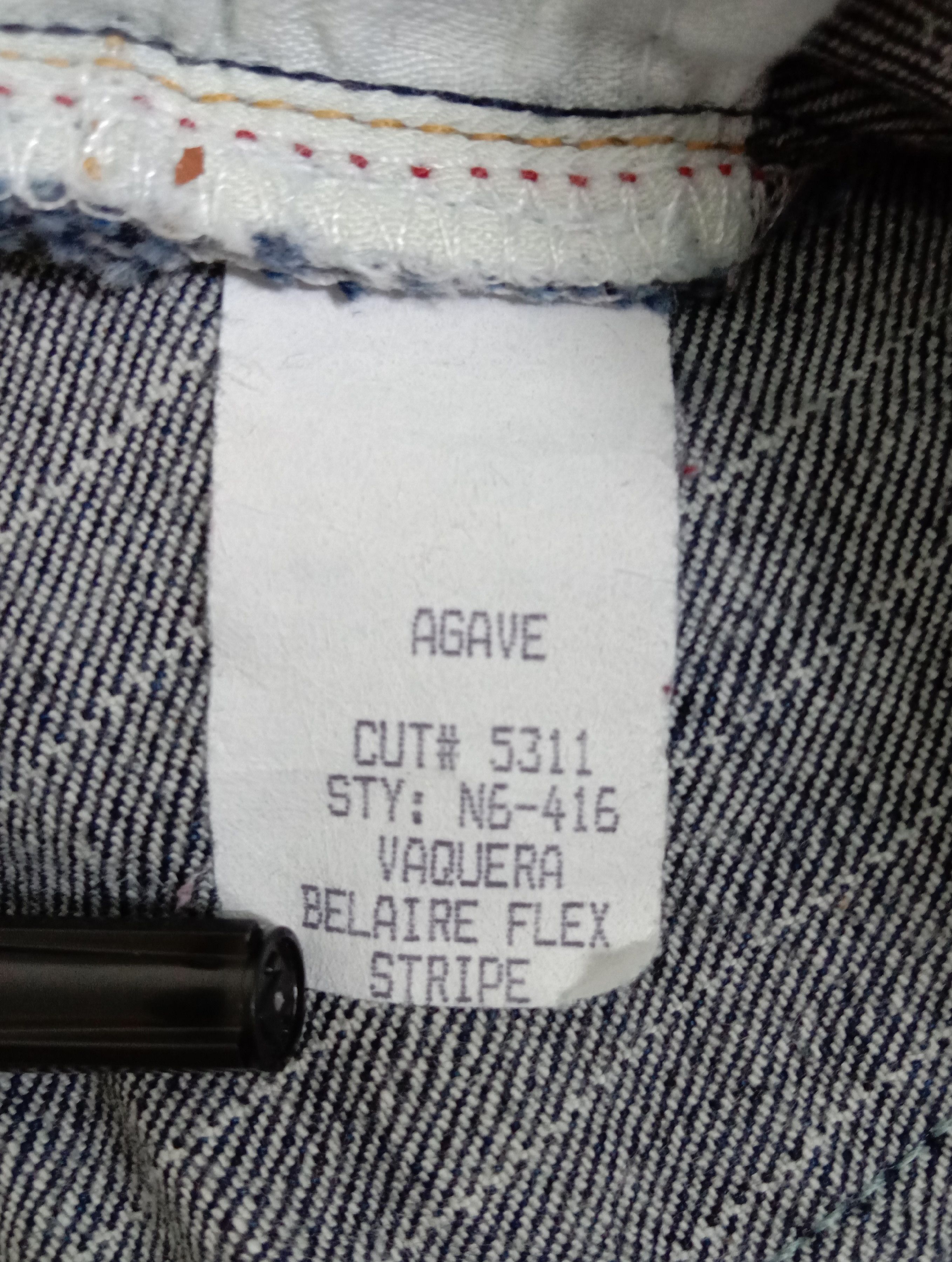 Agave Vintage Agave Hickory Striped Flare Jeans Slim Boot Denim Size 30" / US 8 / IT 44 - 10 Thumbnail