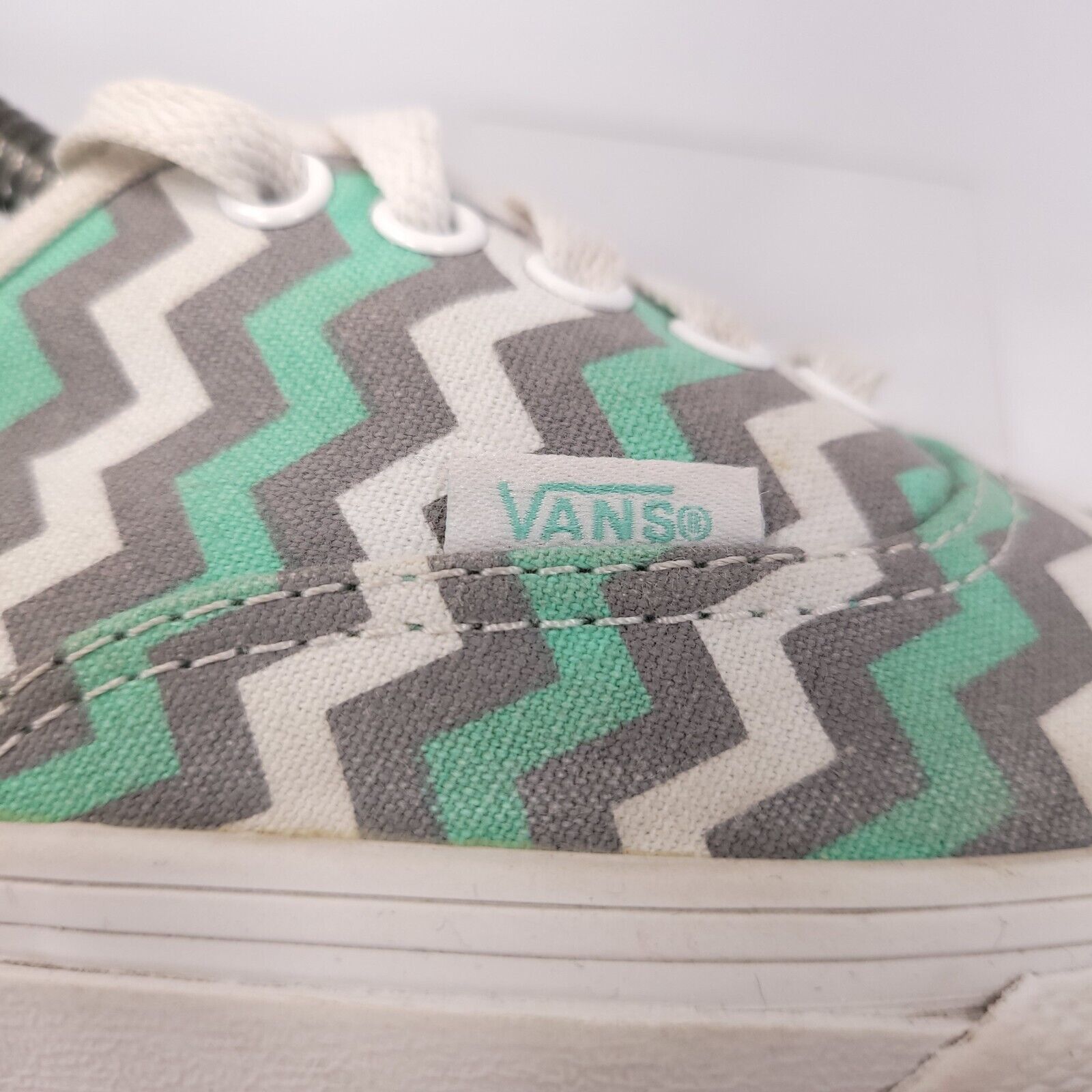 Vans Vans Off the Wall Shoe Womens Size 9 Mens 7.5 TC6D Gray Blue Size US 9 / IT 39 - 8 Thumbnail