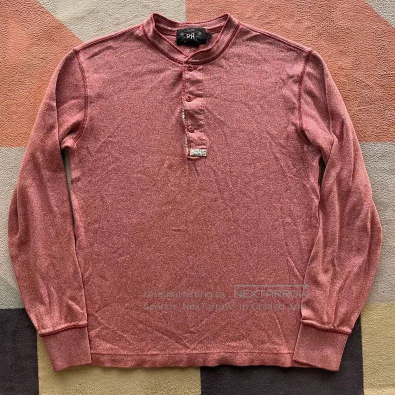 RRL Ralph Lauren RRL Ralph Lauren Pink Peppercorn Henley Size US S / EU 44-46 / 1 - 1 Thumbnail