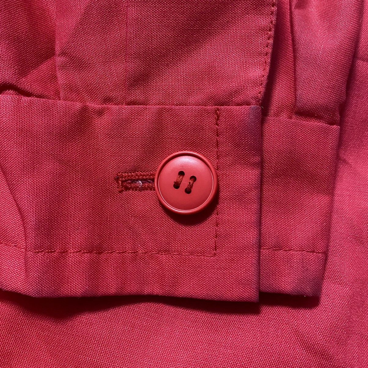 Nina Ricci 70-80’s Nina Ricci Boutique Archival Red Trench Coat Jacket Size S / US 4 / IT 40 - 17 Thumbnail