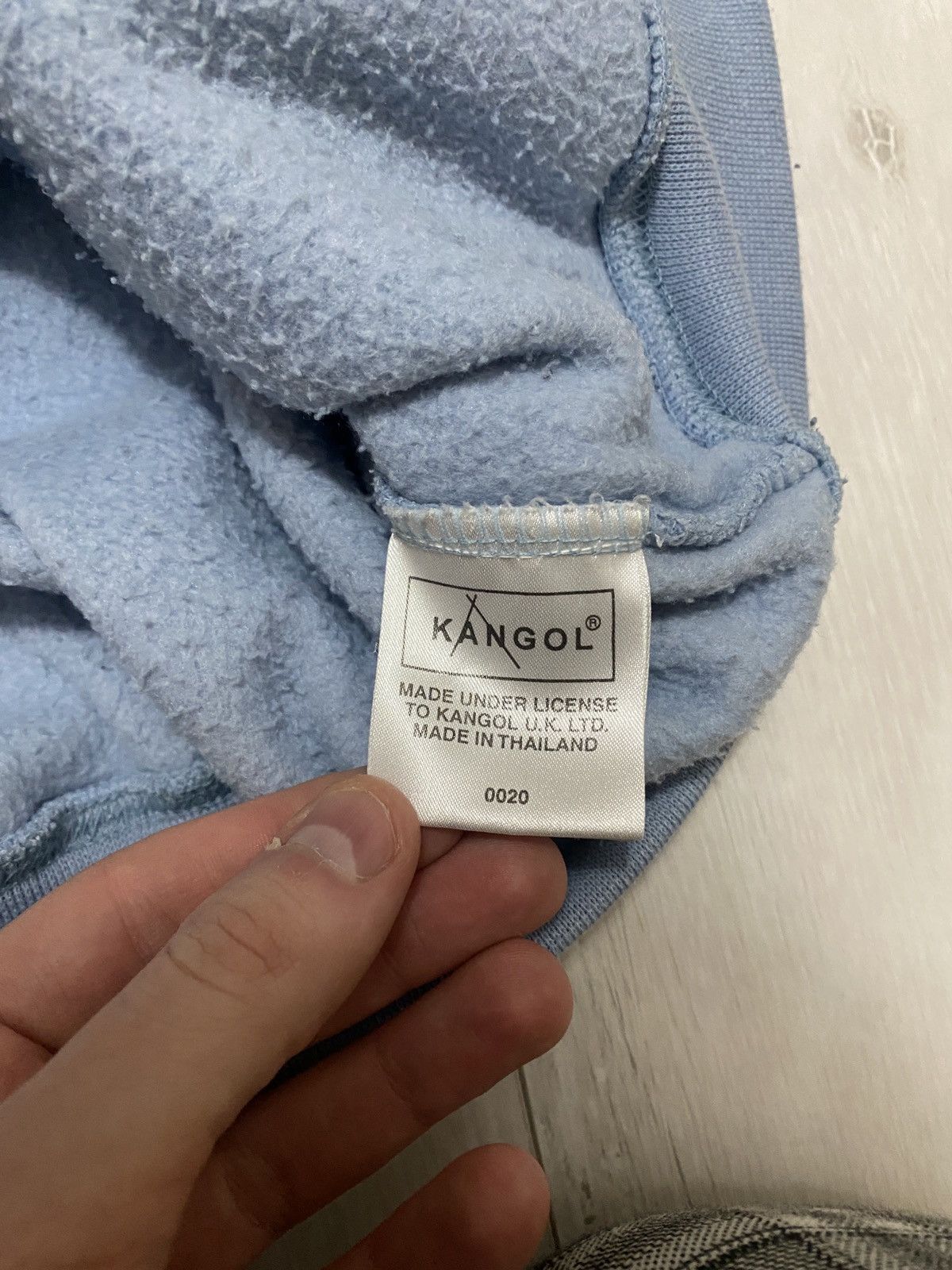 Kangol × Vintage Rare baby blue zip sweatshirt Vintage kangol big logo Size US XL / EU 56 / 4 - 9 Thumbnail