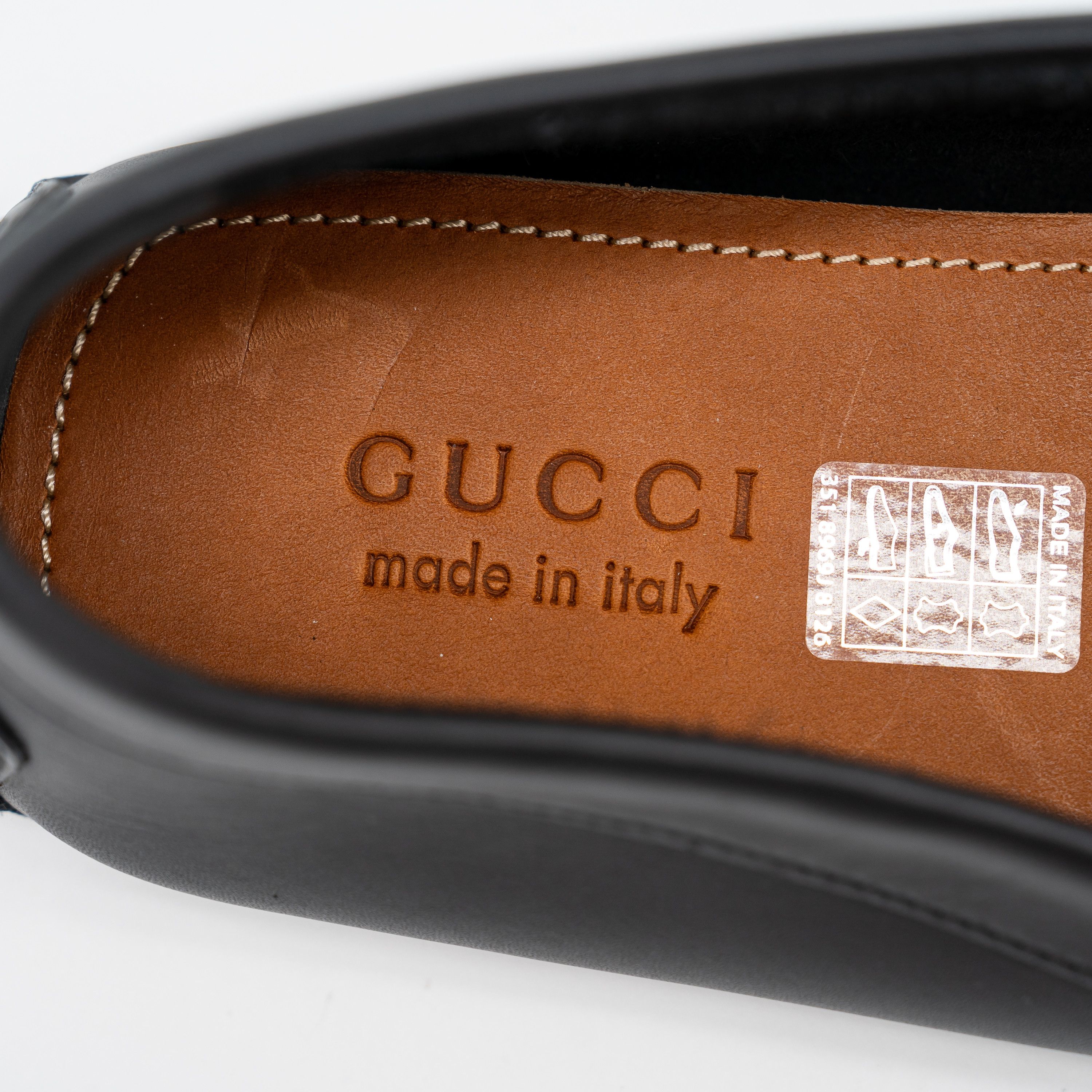 Gucci 13.5 US Gucci GG Leather Moccasin Driver Black Loafers Size US 13 / EU 46 - 9 Thumbnail