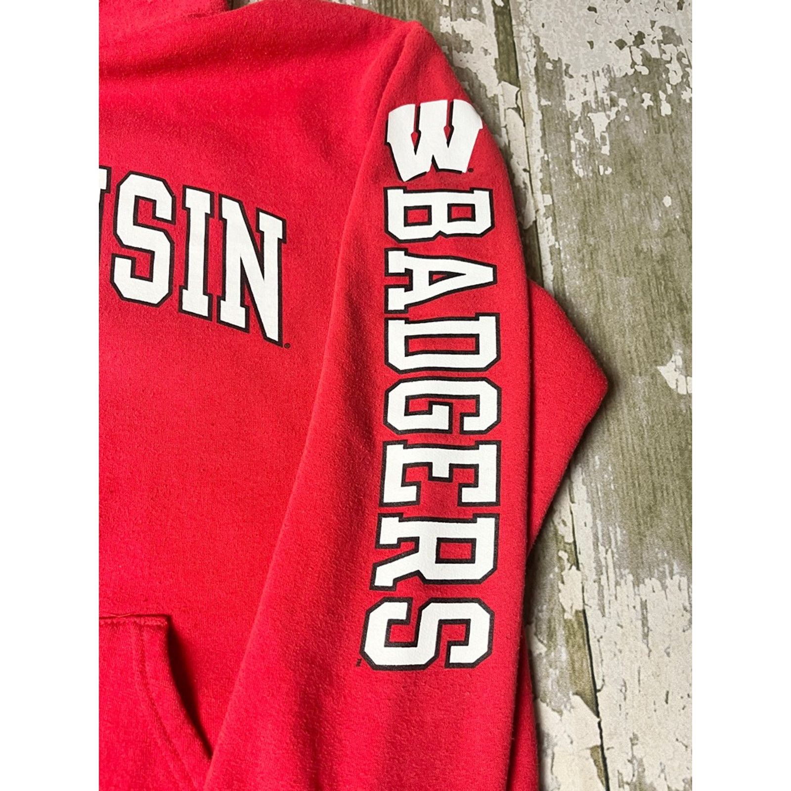 Champion Wisconsin Badgers Vintage Champion Mens Sweatshirt Red M Size US M / EU 48-50 / 2 - 6 Thumbnail