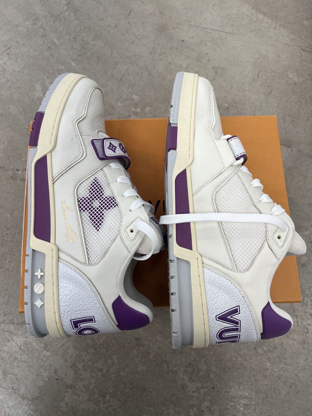 Louis Vuitton Louis Vuitton LV Trainer 'Violet Mesh' Size US 10 / EU 43 - 4 Thumbnail