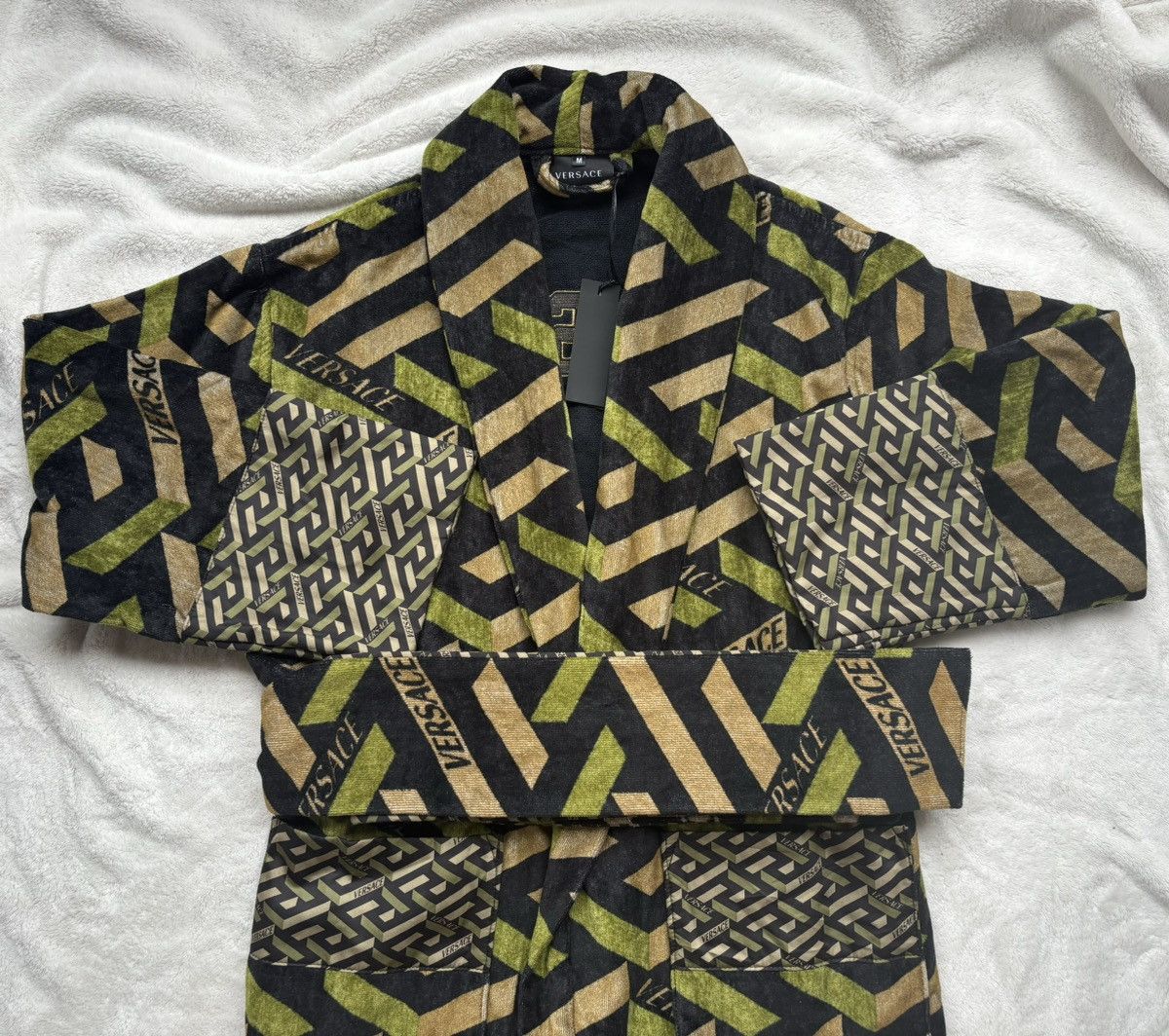 Versace Versace La Greca Embroidered Sequence Robes Size ONE SIZE - 2 Thumbnail