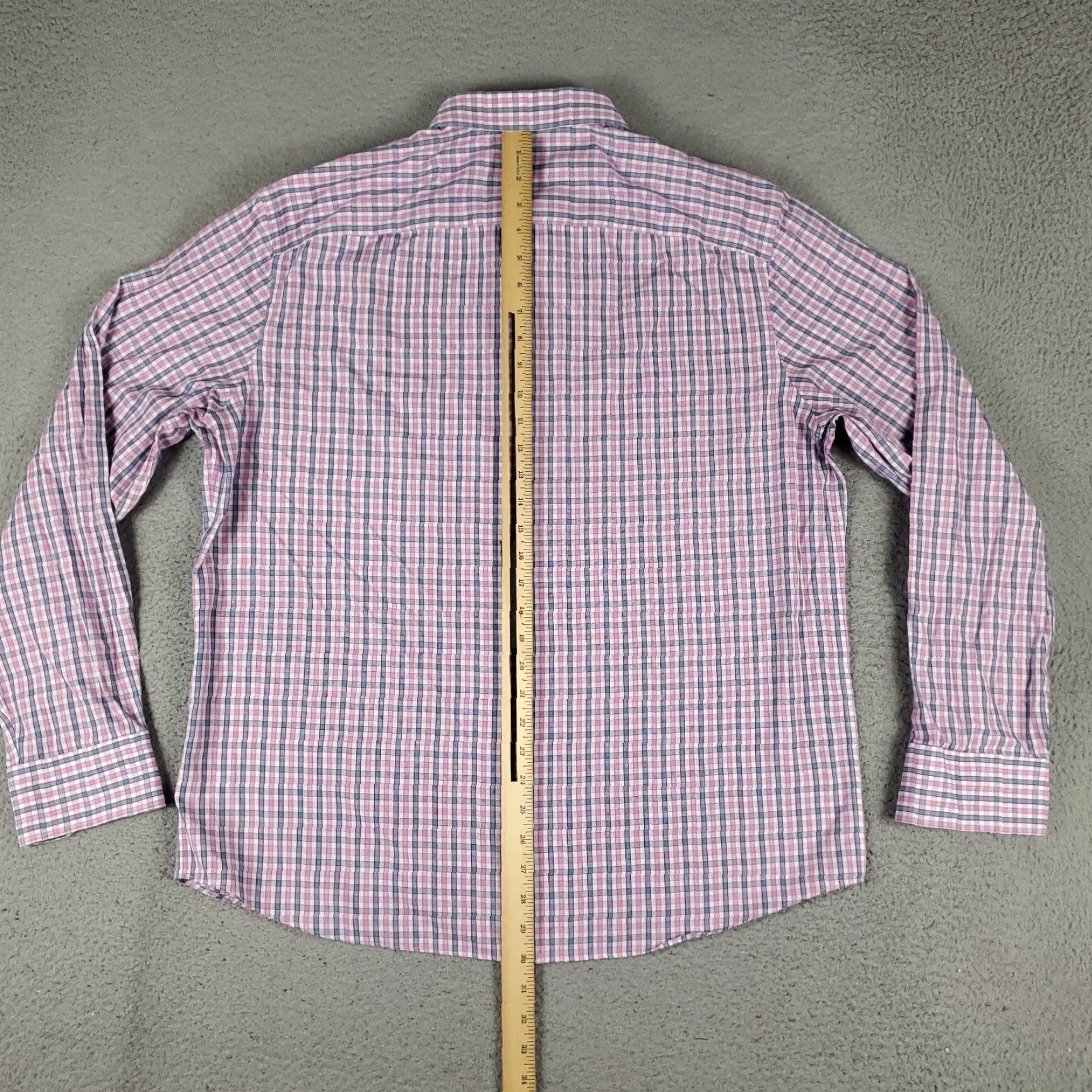 UNTUCKit UNTUCKit Shirt Mens 2XL Purple Plaid Long Sleeve Button-Up Casual Shirt Men's Purple Plaid Button-Up 2XL Size US XXL / EU 58 / 5 - 3 Thumbnail