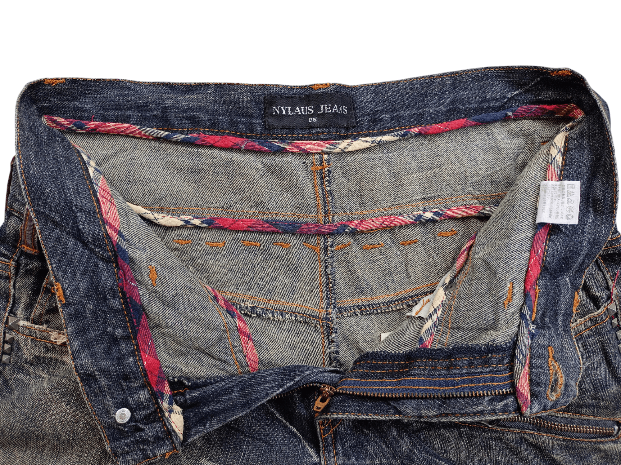Japanese Brand × Vintage NYLAUS JEANS Japanese Brand Vintage Streetwear Denim Size US 32 / EU 48 - 20 Thumbnail