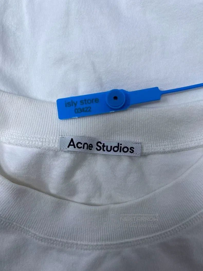 Acne Studios Acne Studios Logo print round-neck long-sleeve T-shirt, wh Size US XS / EU 42 / 0 - 5 Thumbnail