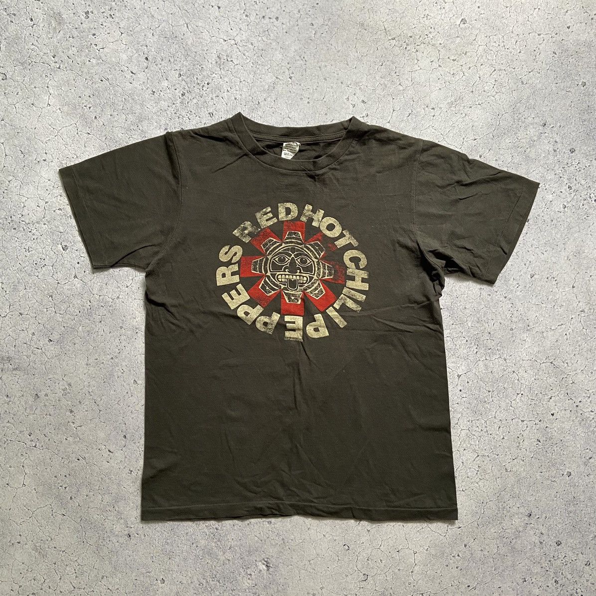 Image of Band Tees x Rock Tees Vintage Red Hot Chili Peppers 00S Single Stitch Band T-Shirt in Grey (Size Sm