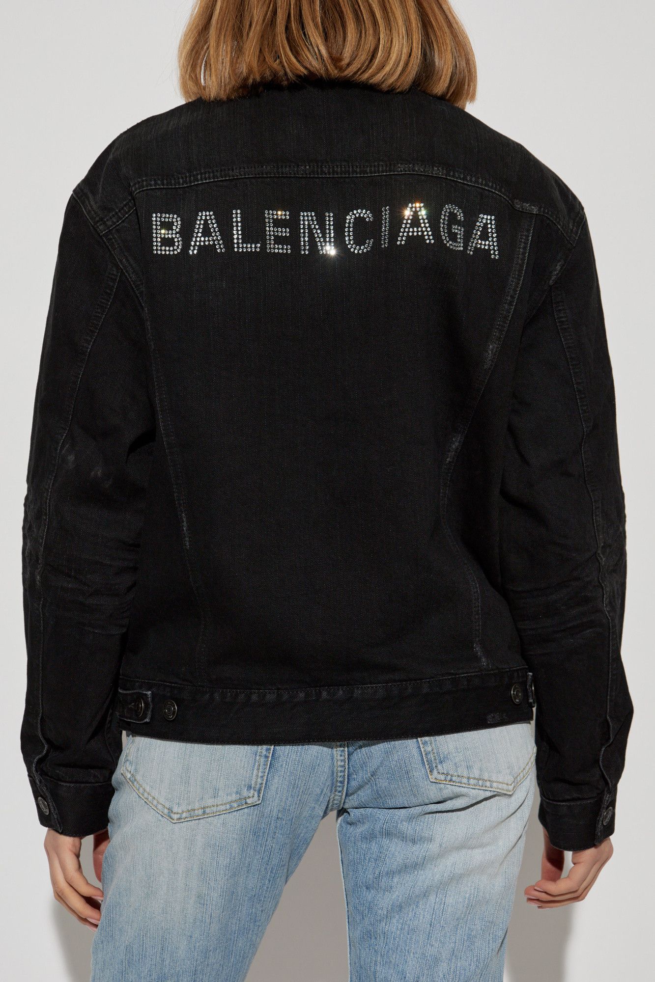 Balenciaga o1tr1nto0526 Standing Collar Jacket in Black Size S / US 4 / IT 40 - 4 Thumbnail