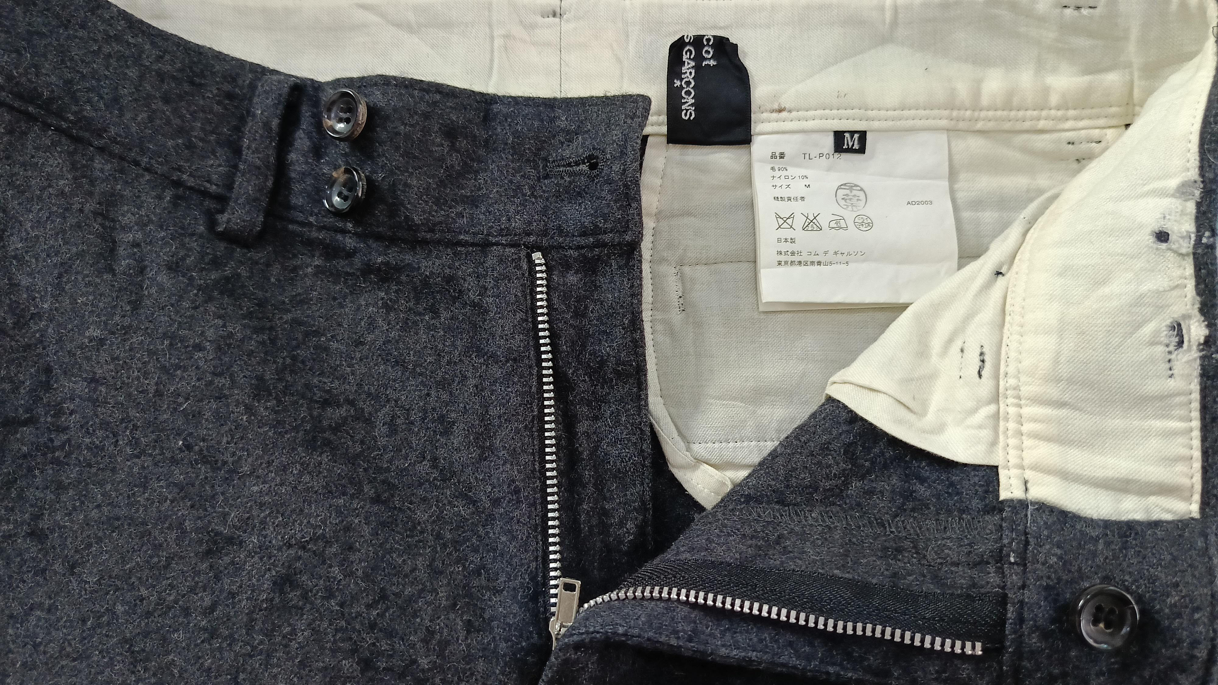 Comme des Garcons × Tricot Comme des Garcons Comme des garcons tricot 2000s Japan wool gray black pants Size 30" / US 8 / IT 44 - 8 Thumbnail