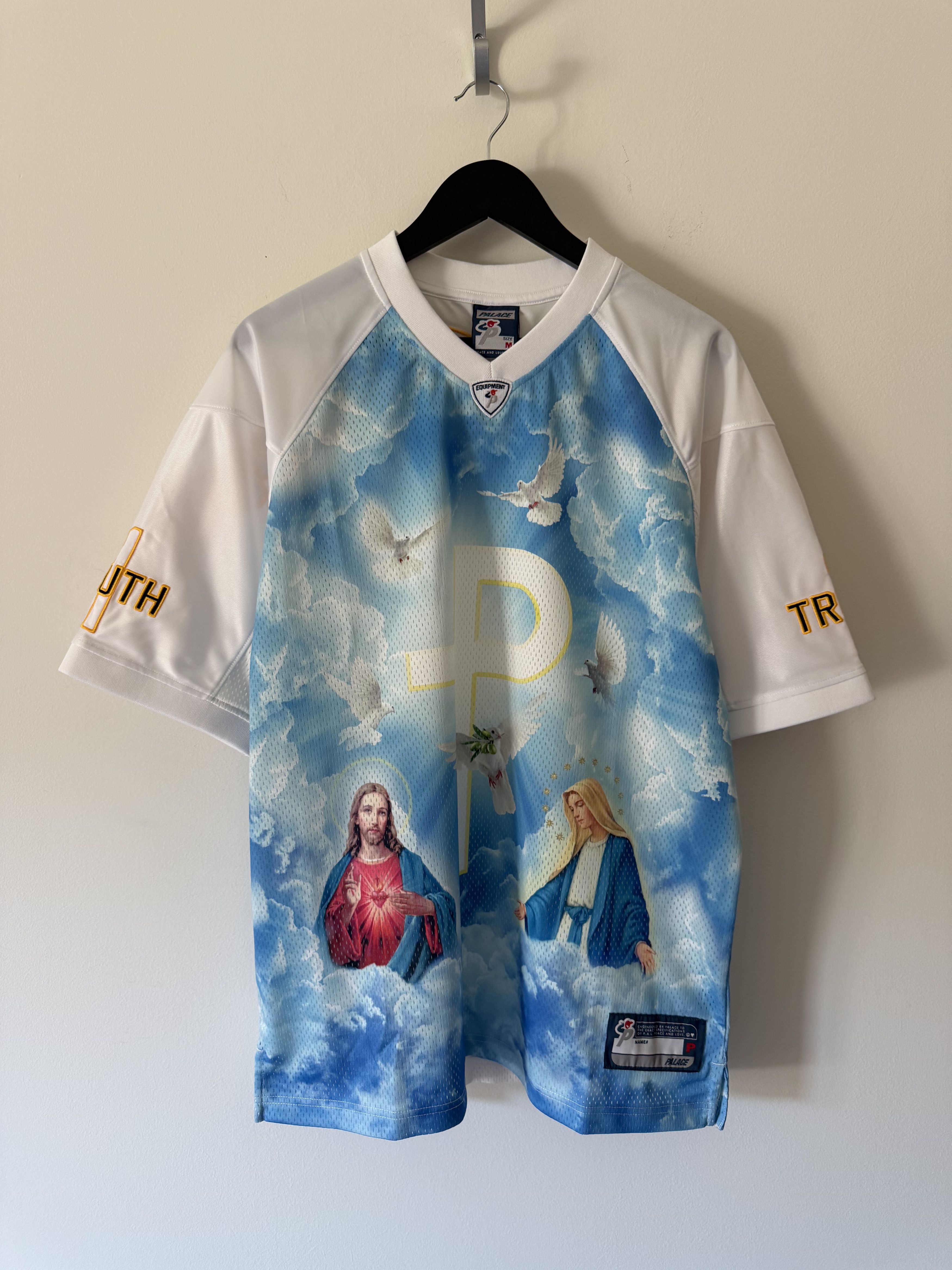 Palace Palace Skateboards Persailles Football Top White | Grailed