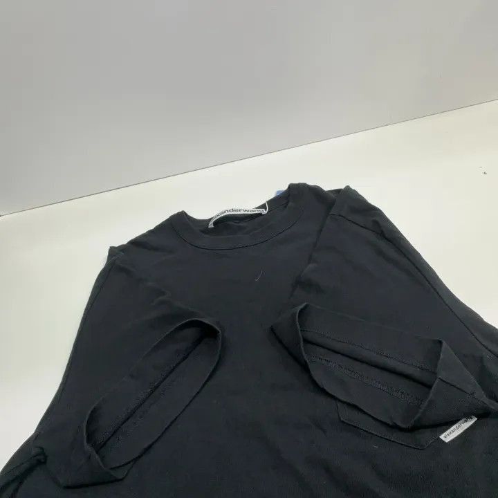 Alexander Wang Alexander Wang Logo Print Black Short Sleeve T-shirt - Size M / US 6-8 / IT 42-44 - 8 Thumbnail
