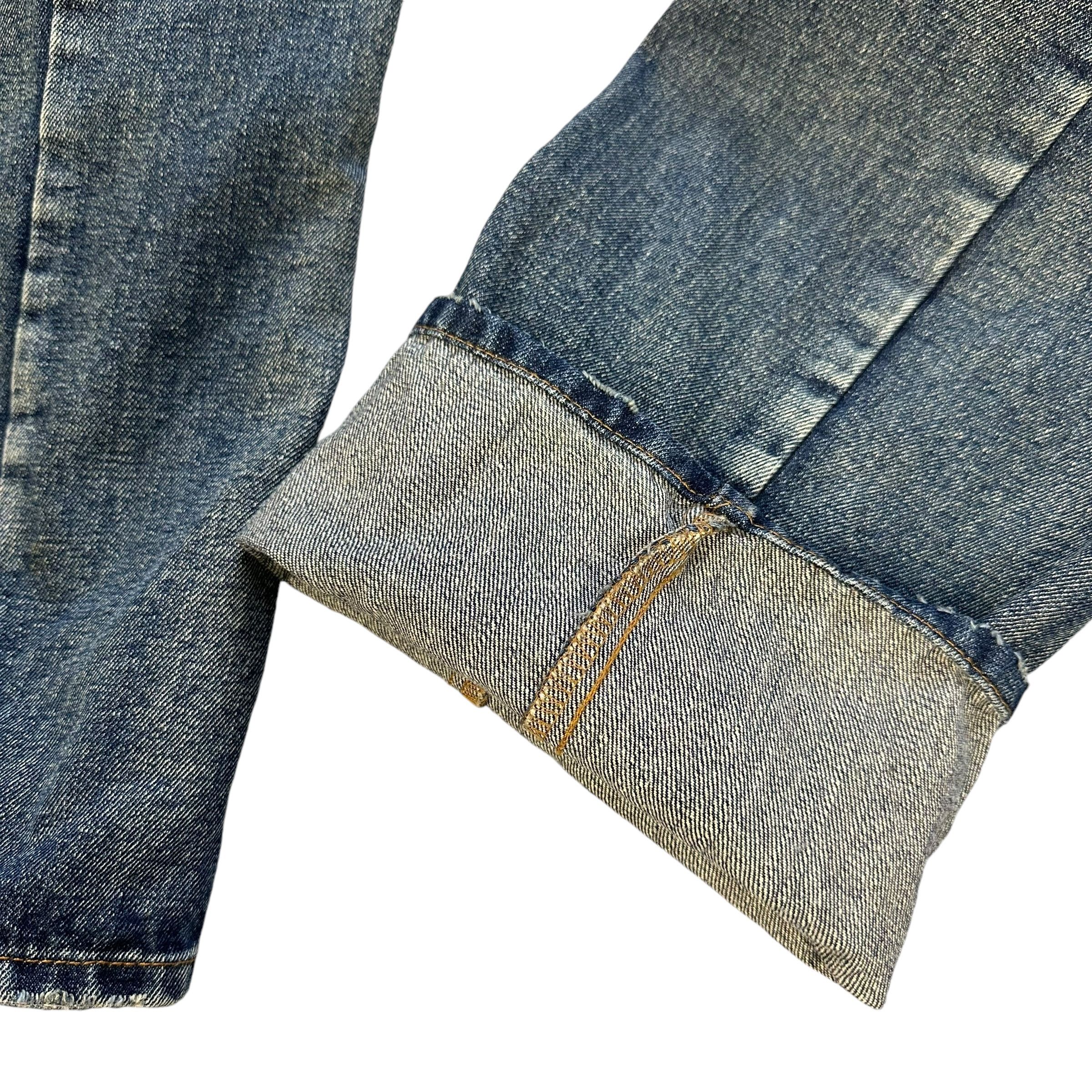 Japanese Brand Breath Mint Twisted Legs Double Waist Denim Pant #A58-1333 Size US 30 / EU 46 - 6 Thumbnail