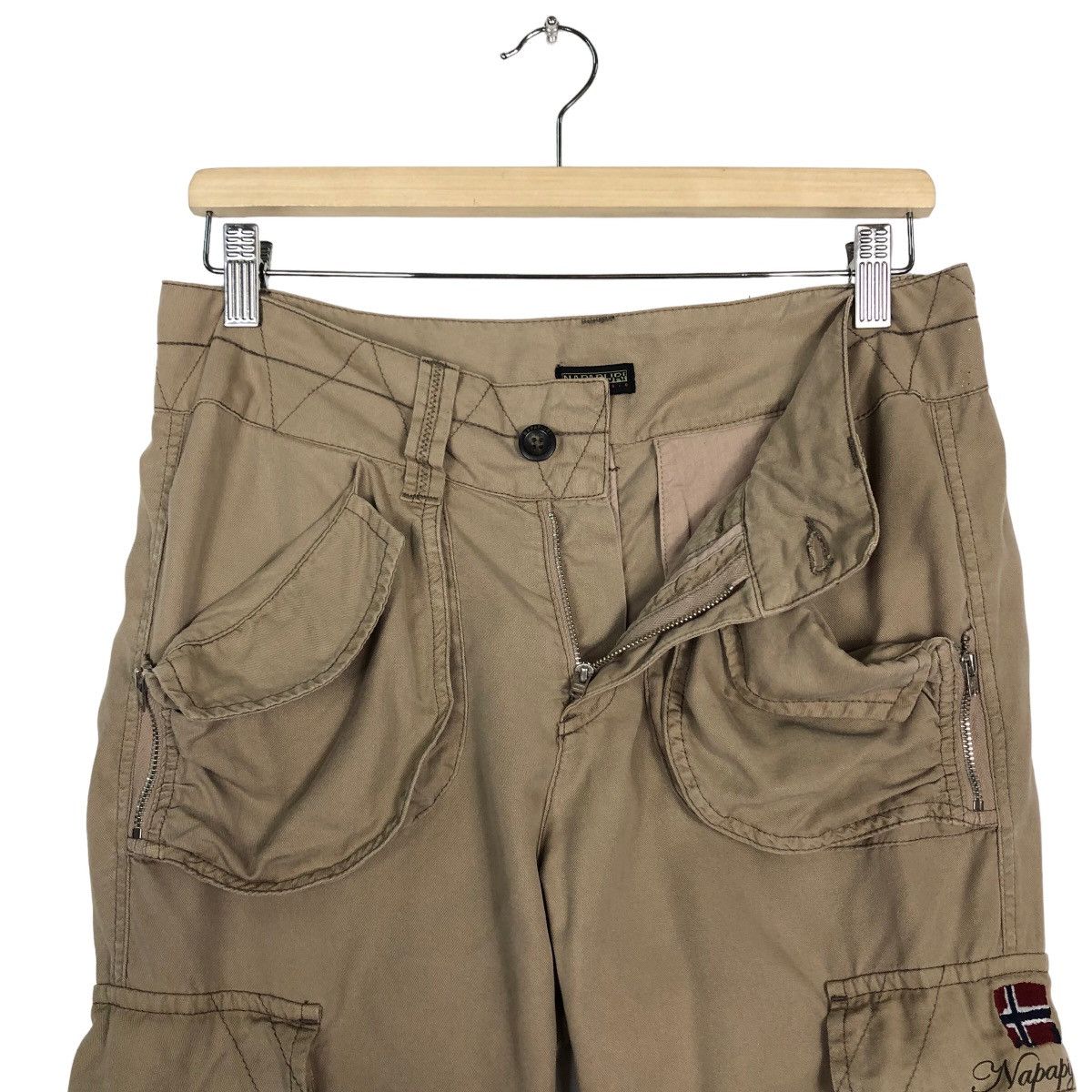 Napapijri 🔥Rich Brown - Hunting Bondage Cargo Pants Multi Pocket Size US 30 / EU 46 - 9 Thumbnail